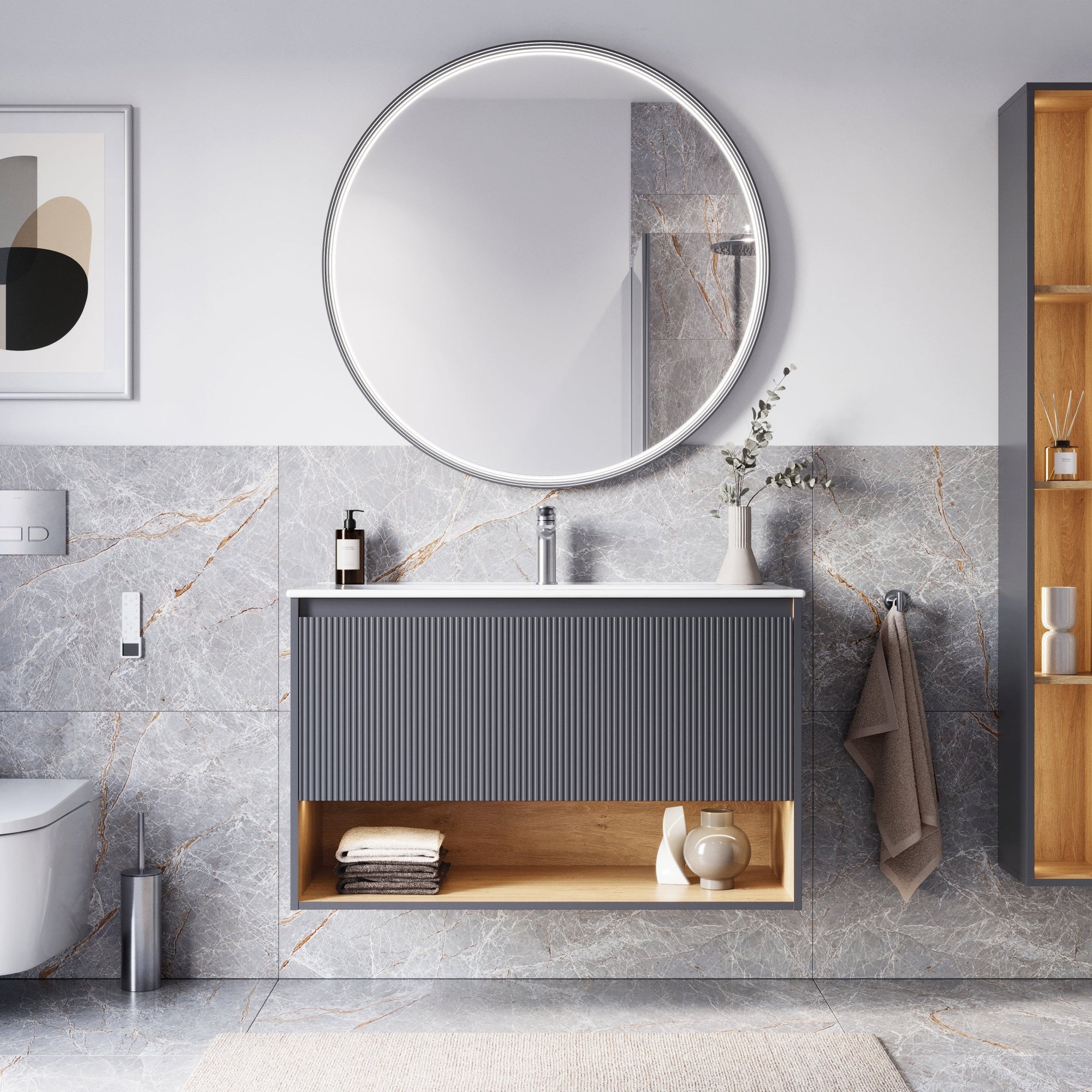 Meuble salle de bain BELDIVO 100 cm