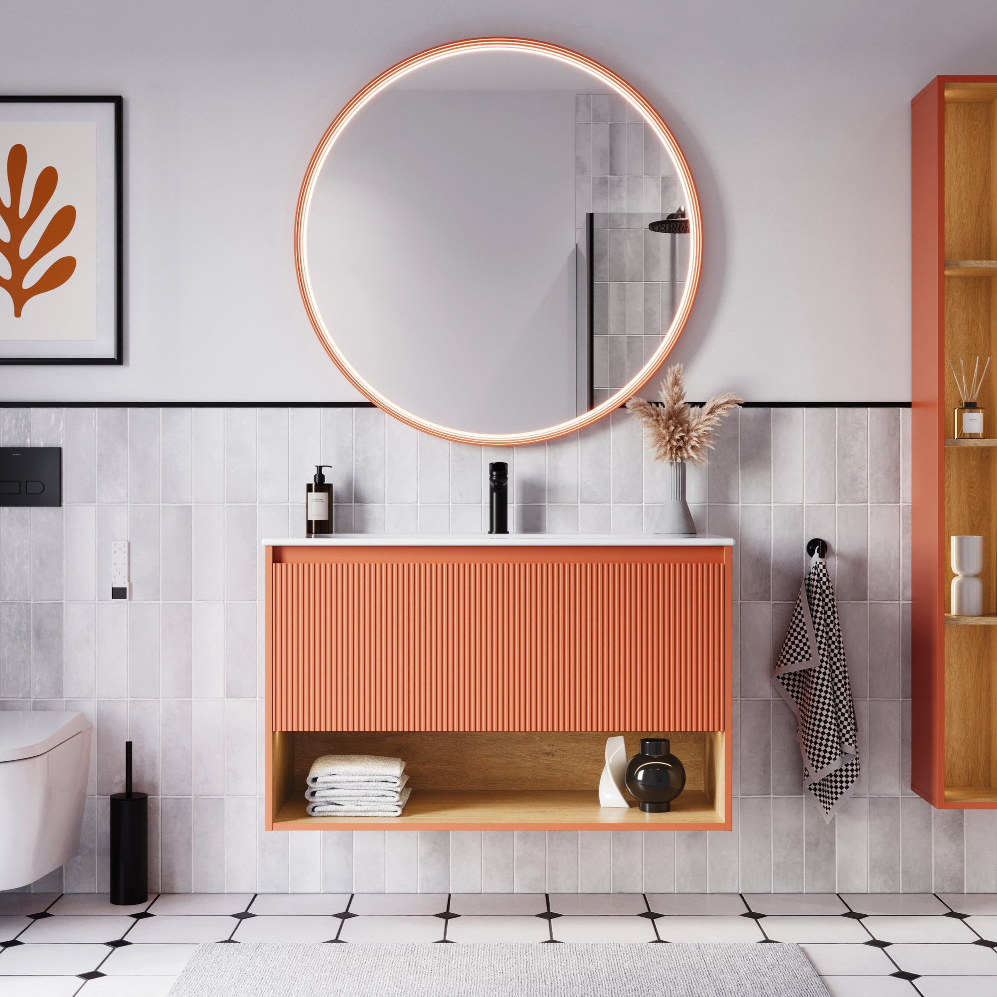 Ensemble meubles salle de bain BELDIVO 100 cm