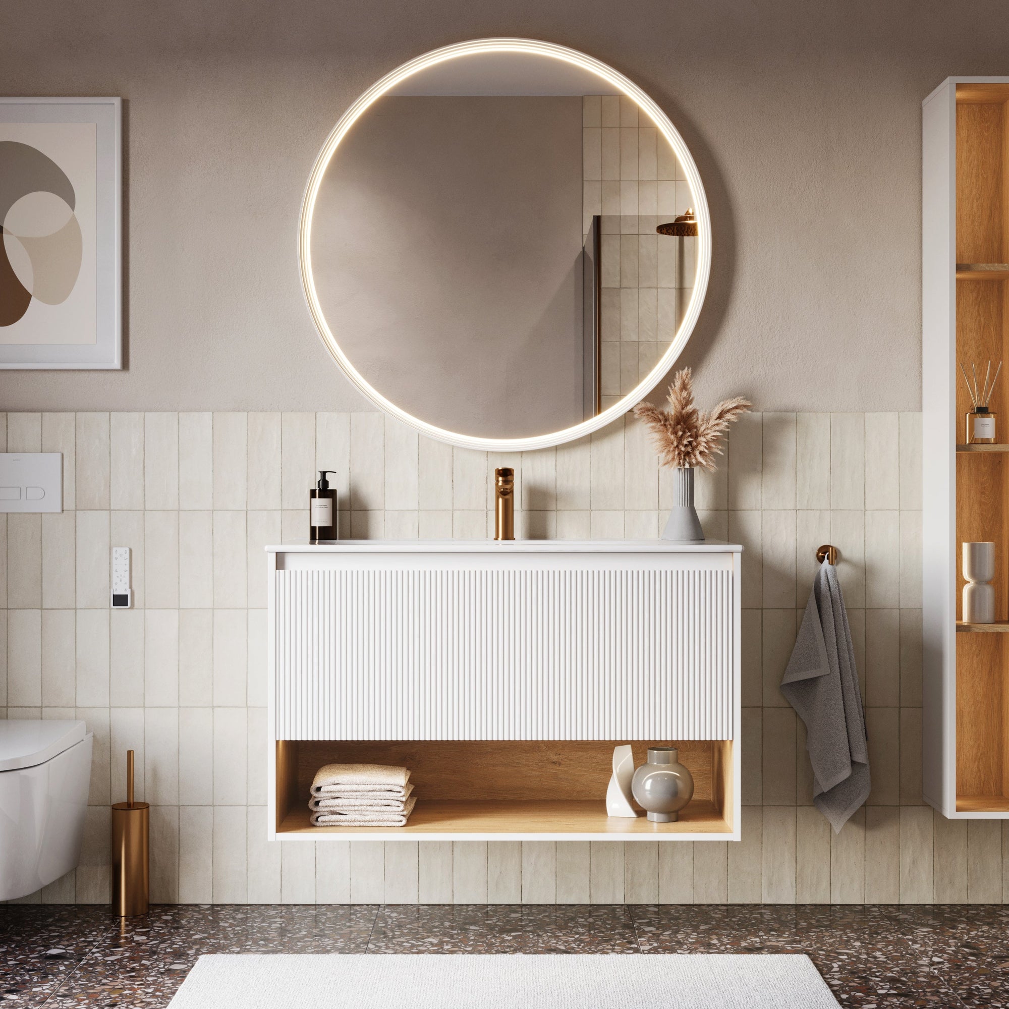 Meuble salle de bain BELDIVO 100 cm
