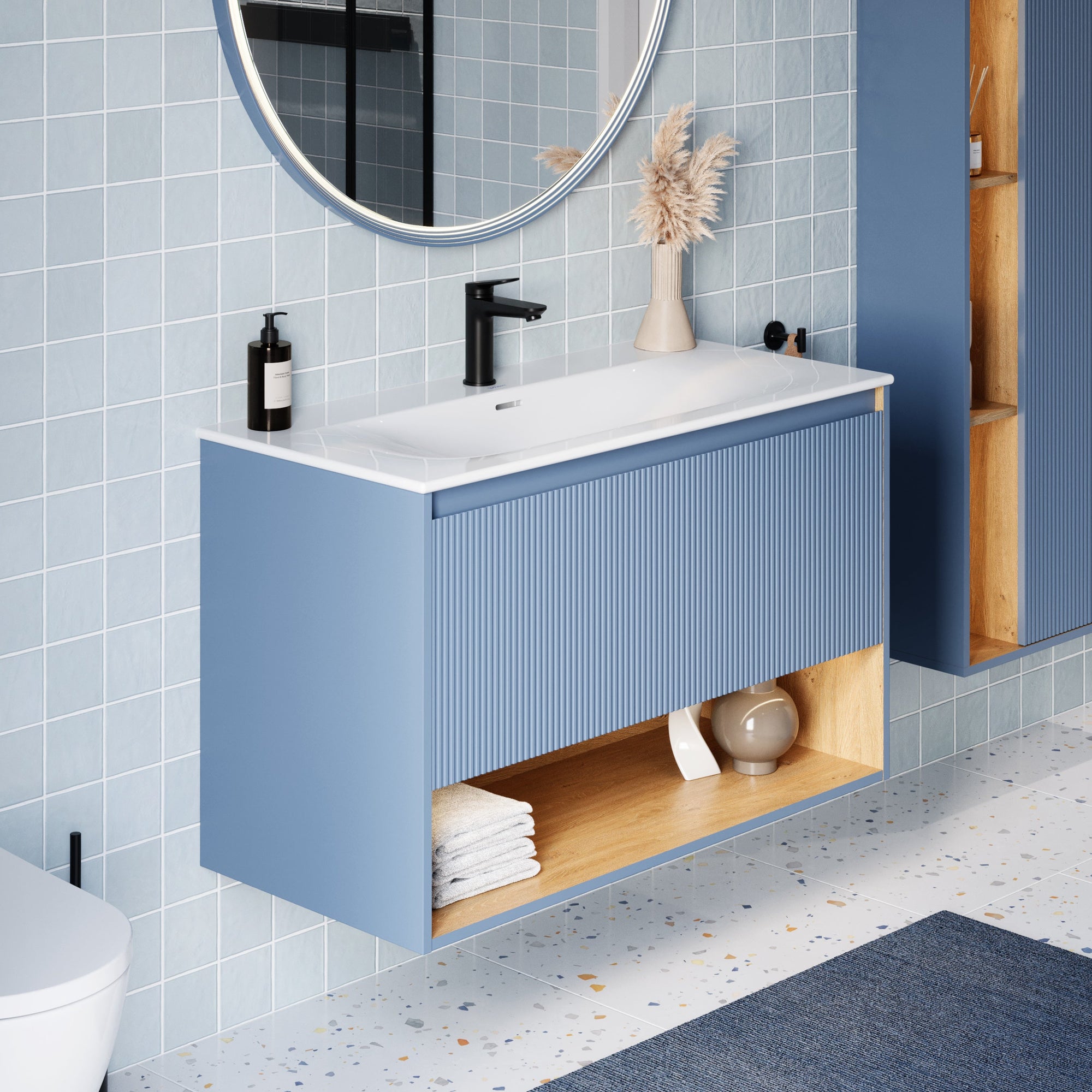 Meuble salle de bain BELDIVO 100 cm