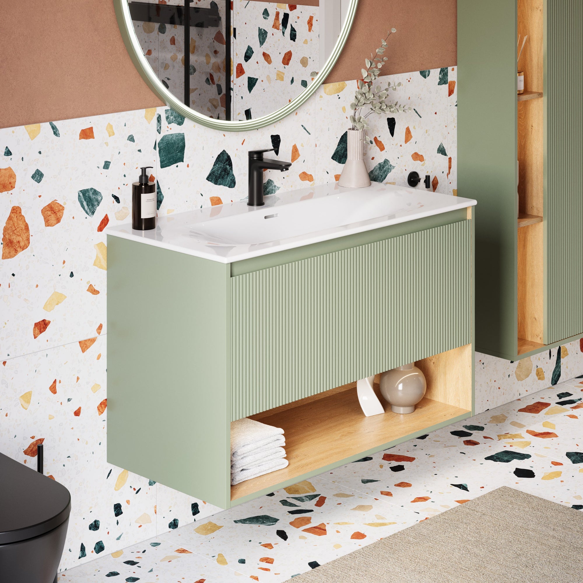 Meuble salle de bain BELDIVO 100 cm