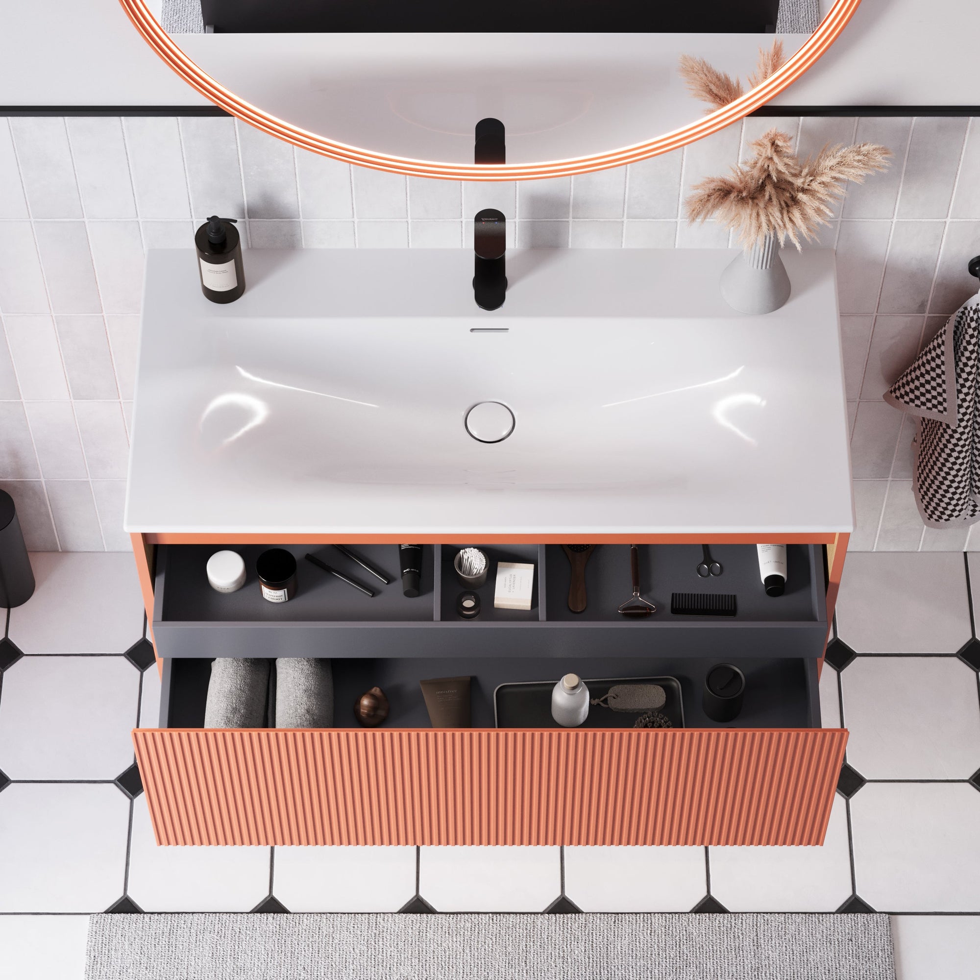 Ensemble meubles salle de bain BELDIVO 100 cm