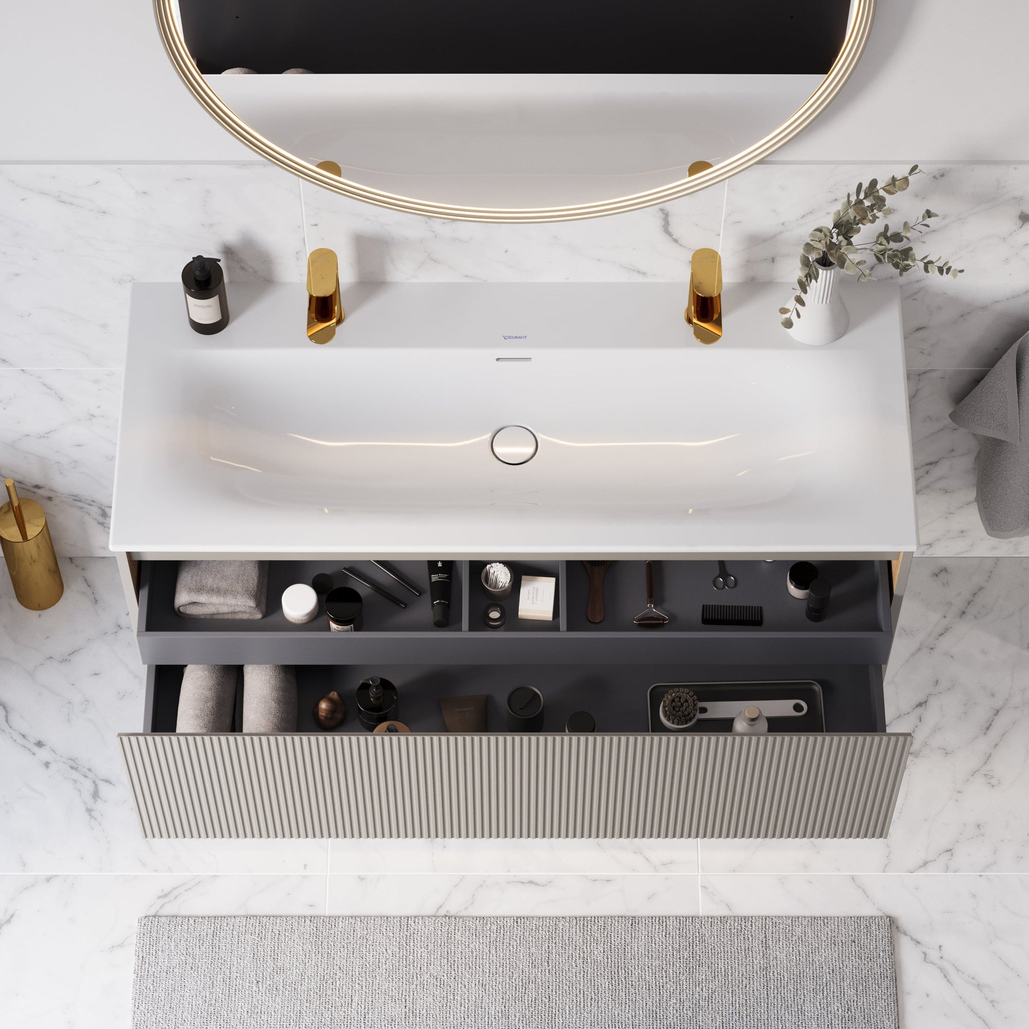 Ensemble meubles salle de bain BELDIVO 120 cm