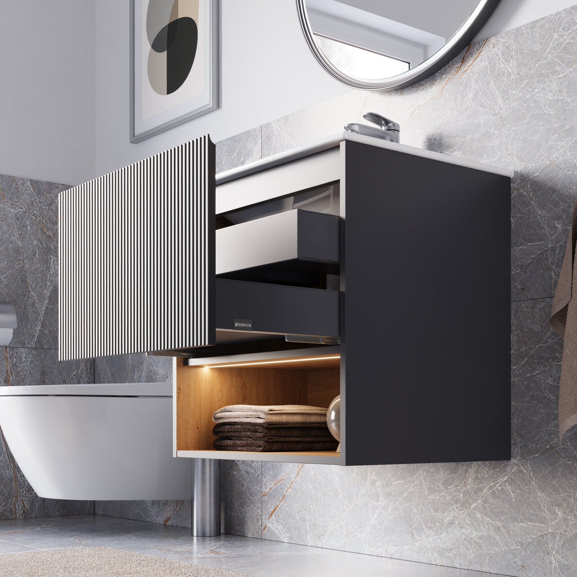 Meuble salle de bain BELDIVO 60 cm
