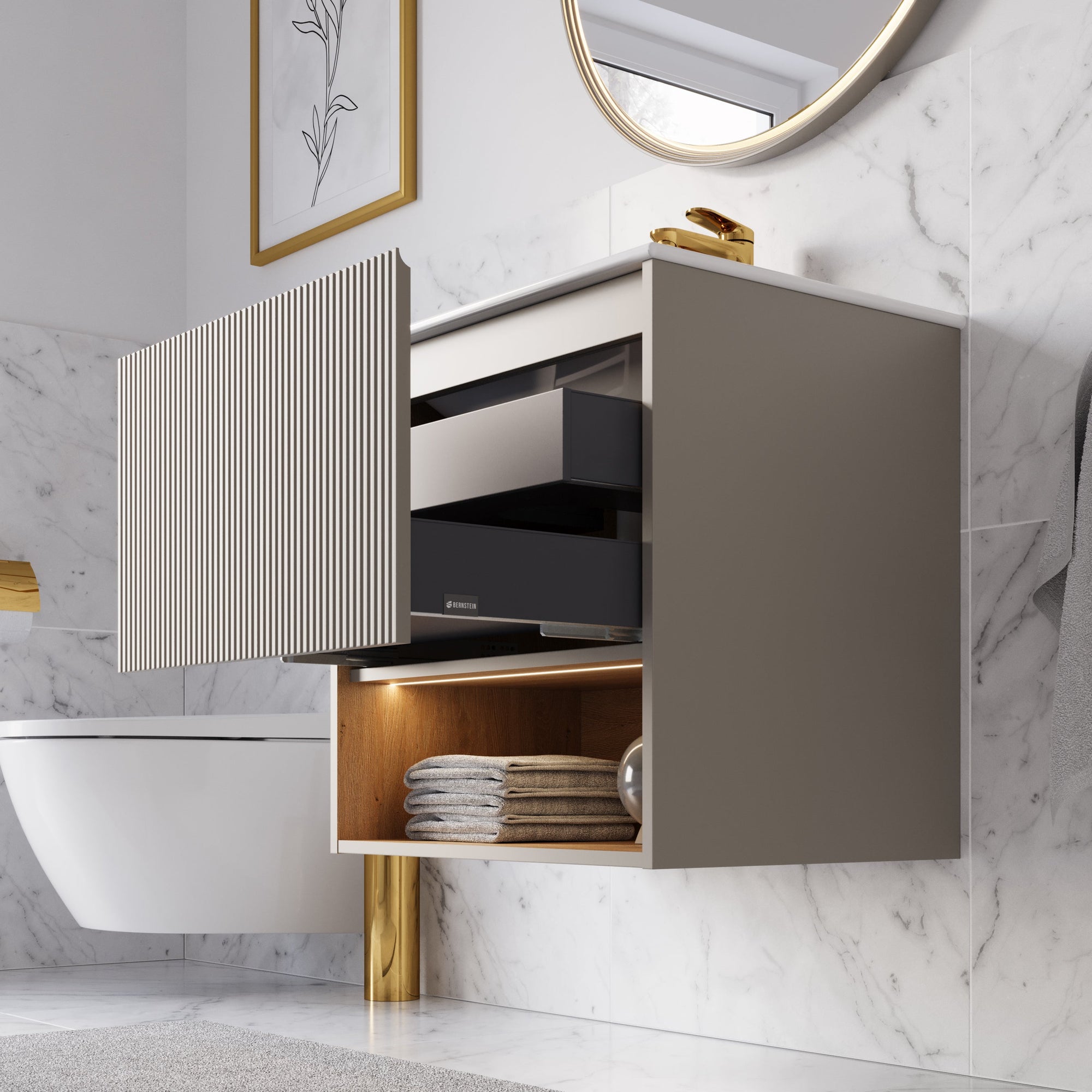 Meuble salle de bain BELDIVO 60 cm