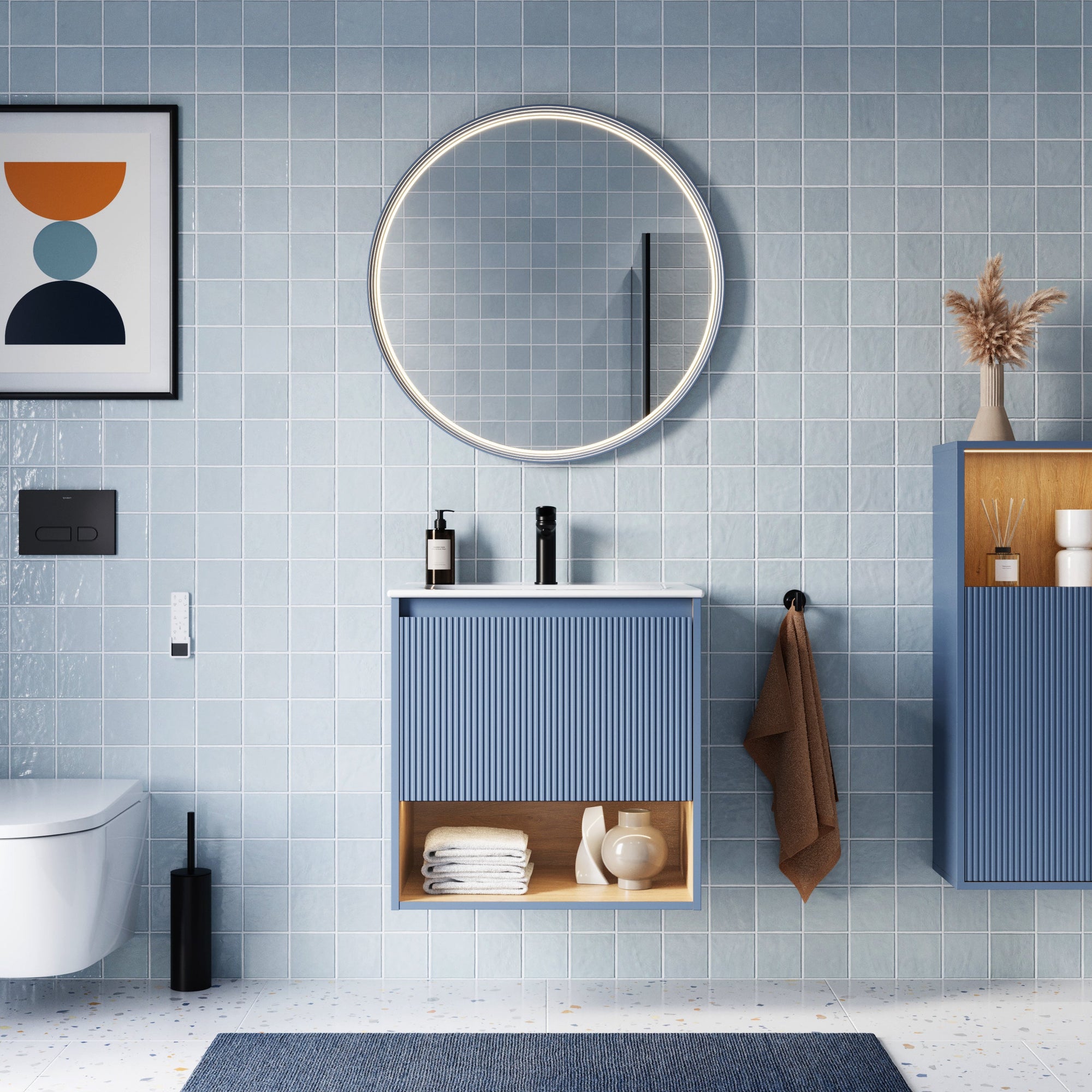 Ensemble meubles salle de bain BELDIVO 60 cm