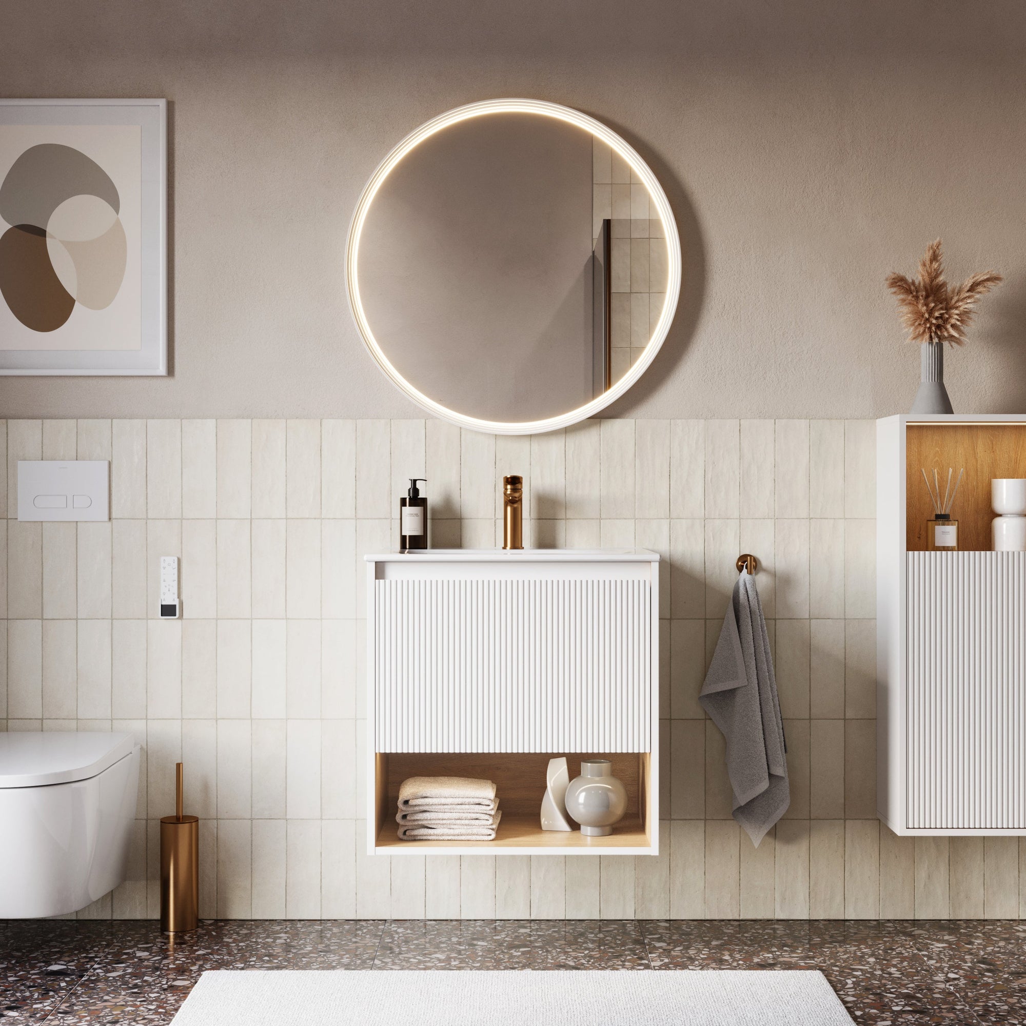 Ensemble meubles salle de bain BELDIVO 60 cm