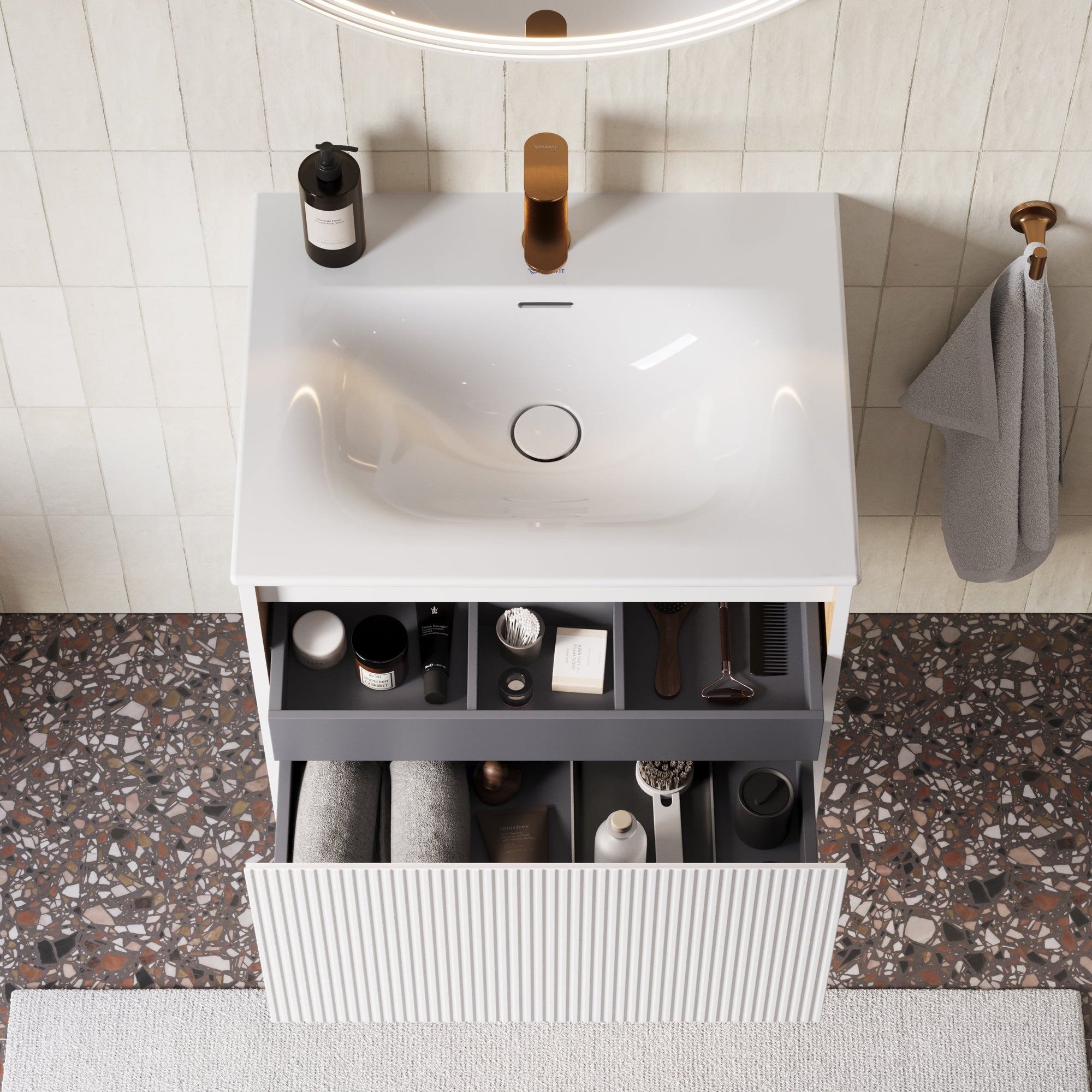 Meuble salle de bain BELDIVO 60 cm