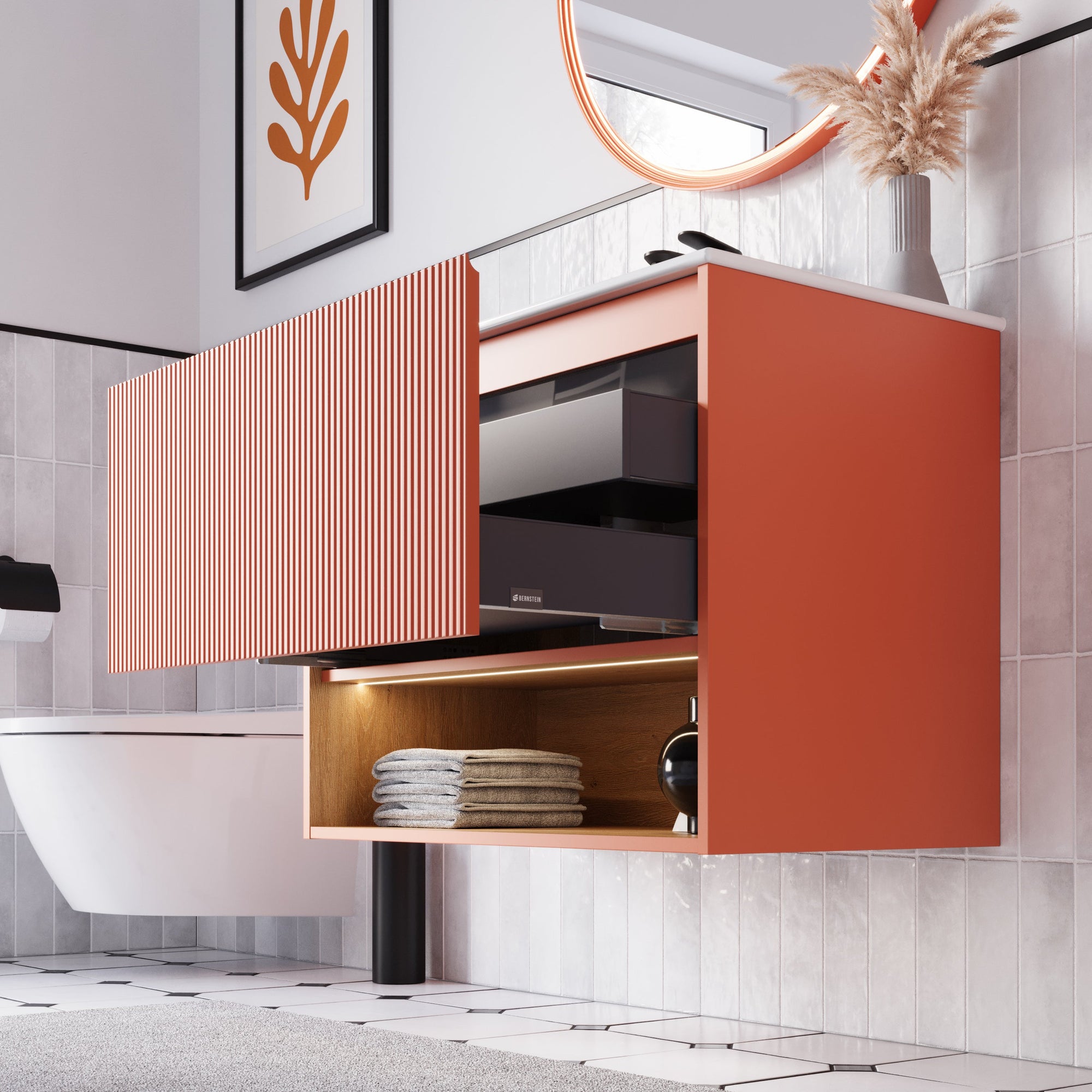 Ensemble meubles salle de bain BELDIVO 80 cm