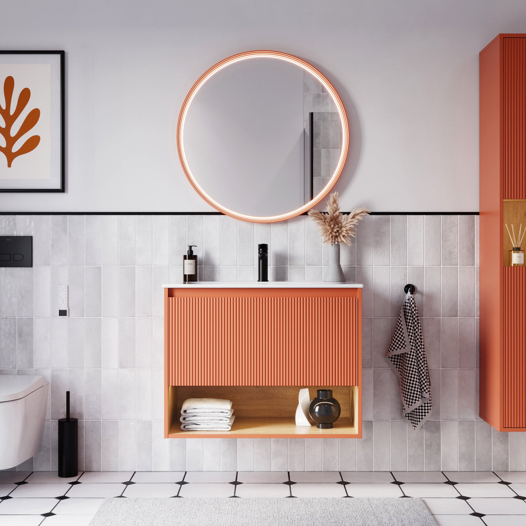 Ensemble meubles salle de bain BELDIVO 80 cm