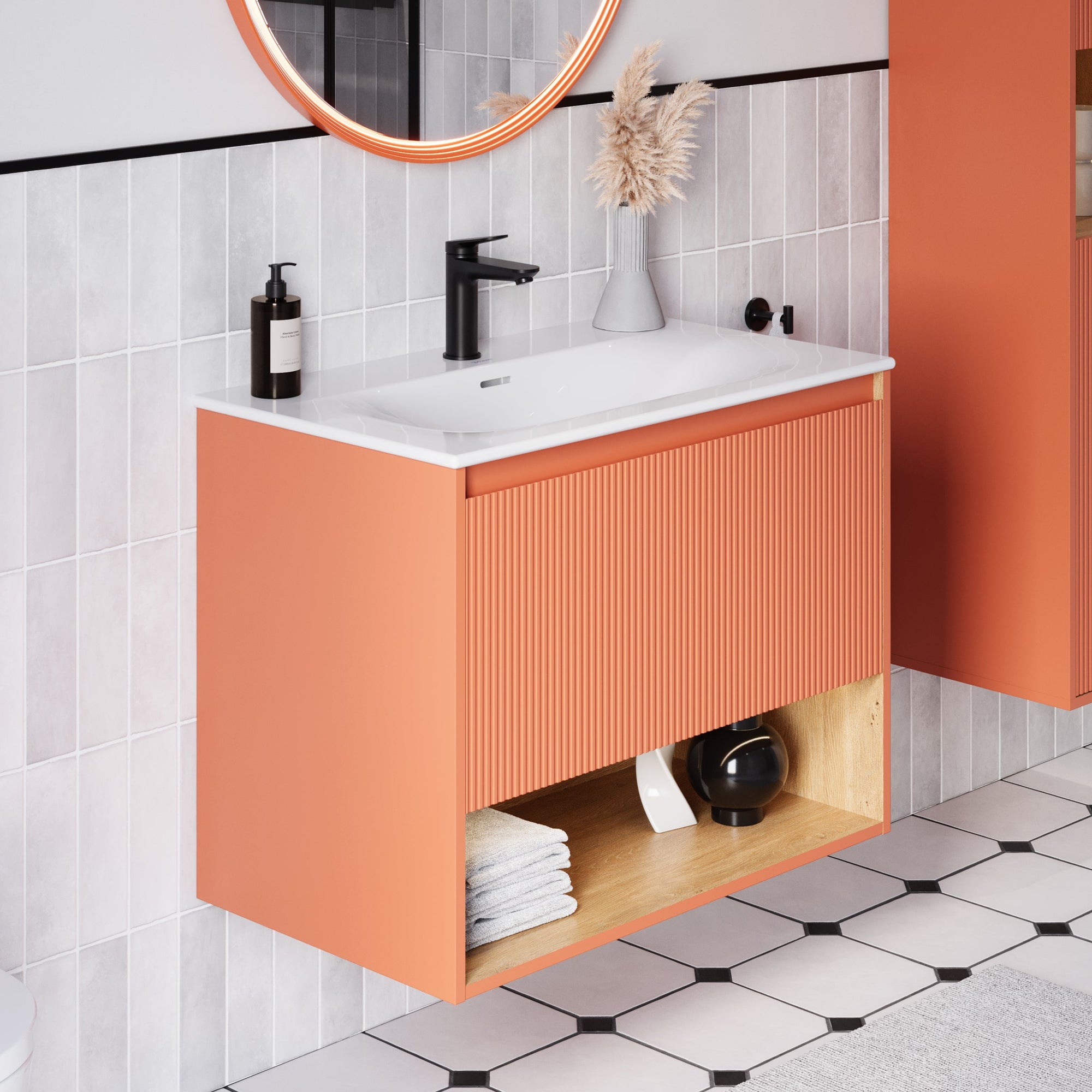 Ensemble meubles salle de bain BELDIVO 80 cm