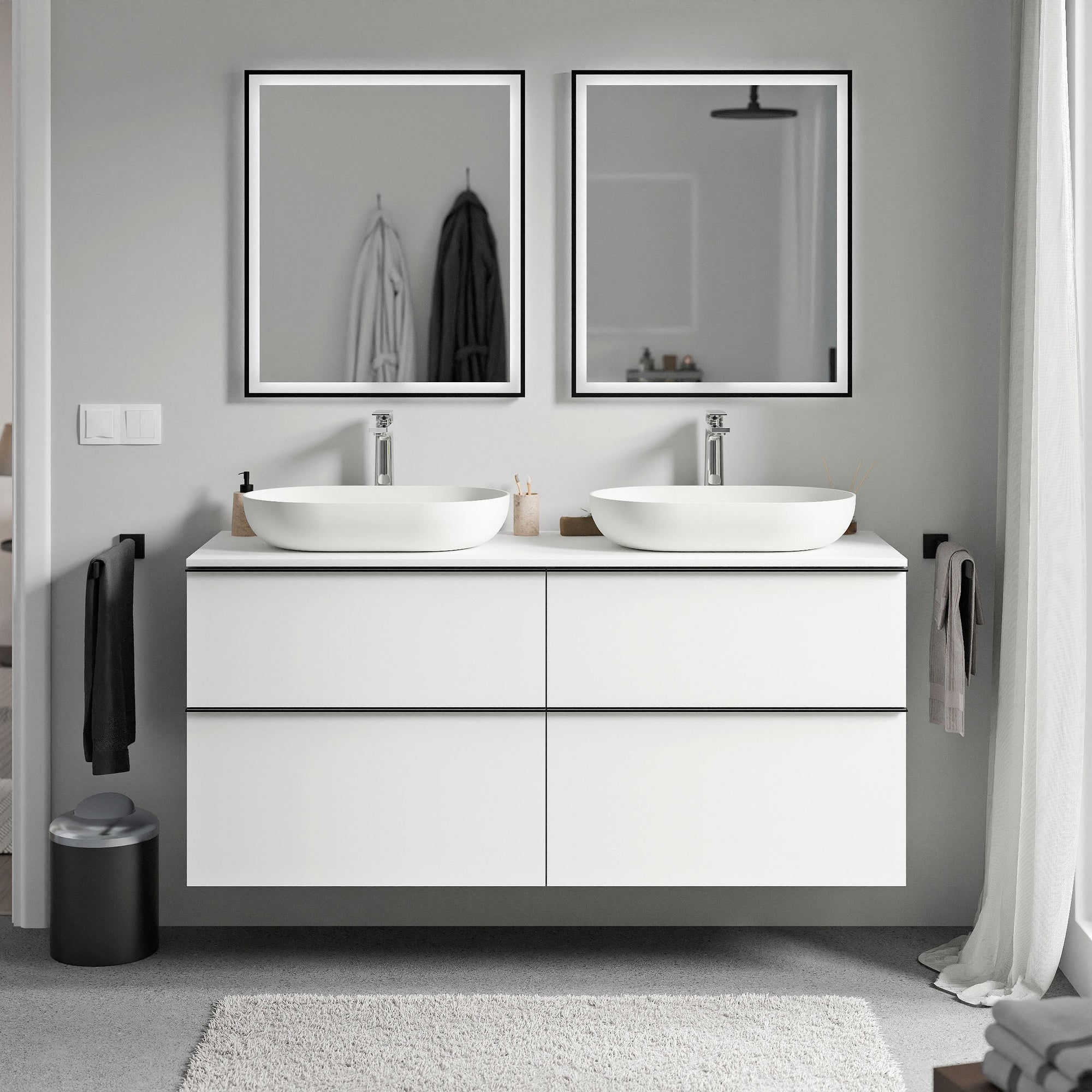 Meuble salle de bains LAVOA 140 cm