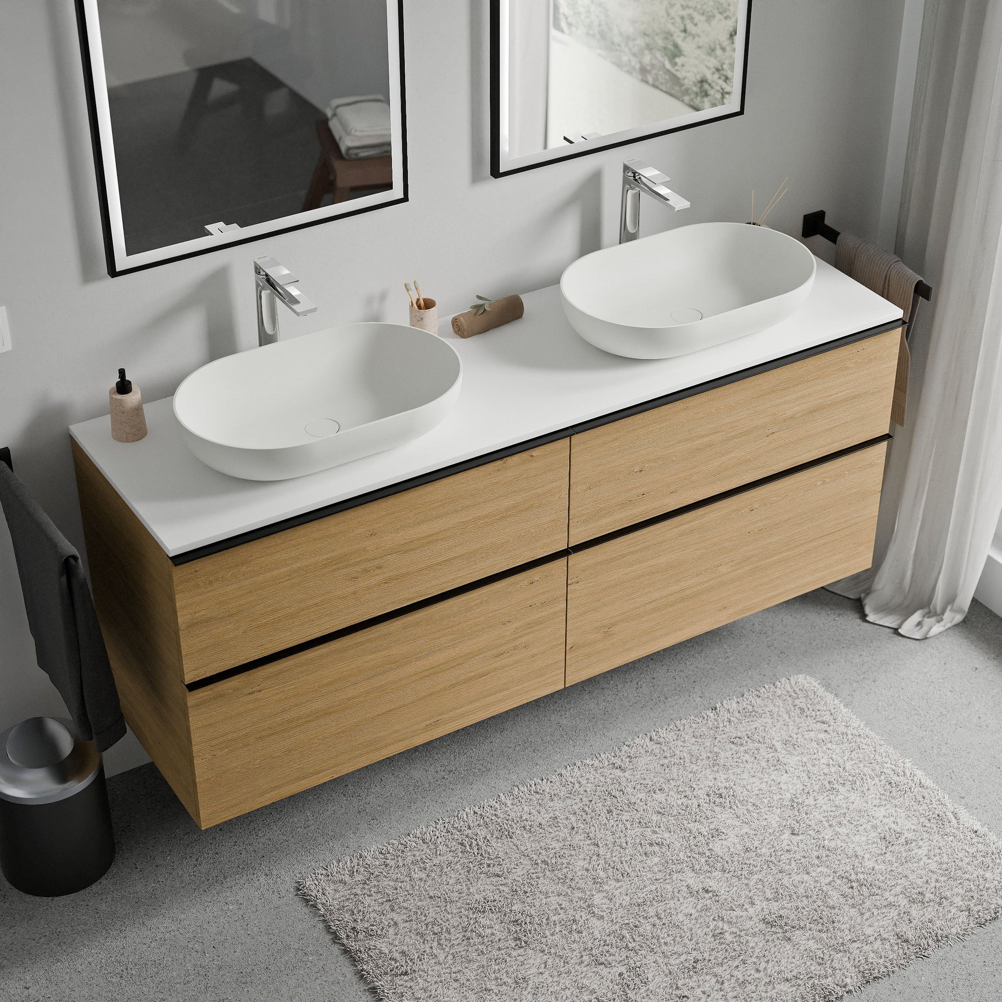 Meuble salle de bains LAVOA 160 cm