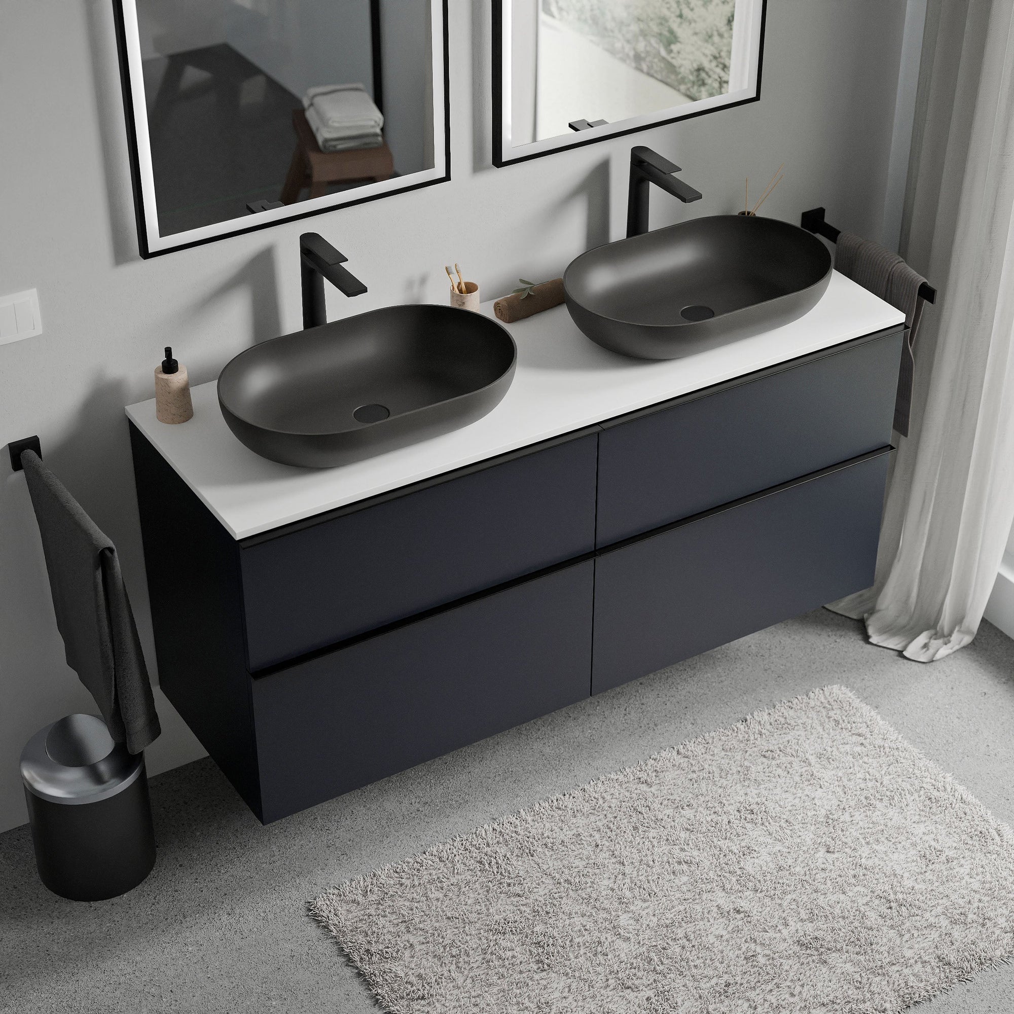 Meuble salle de bains LAVOA 140 cm