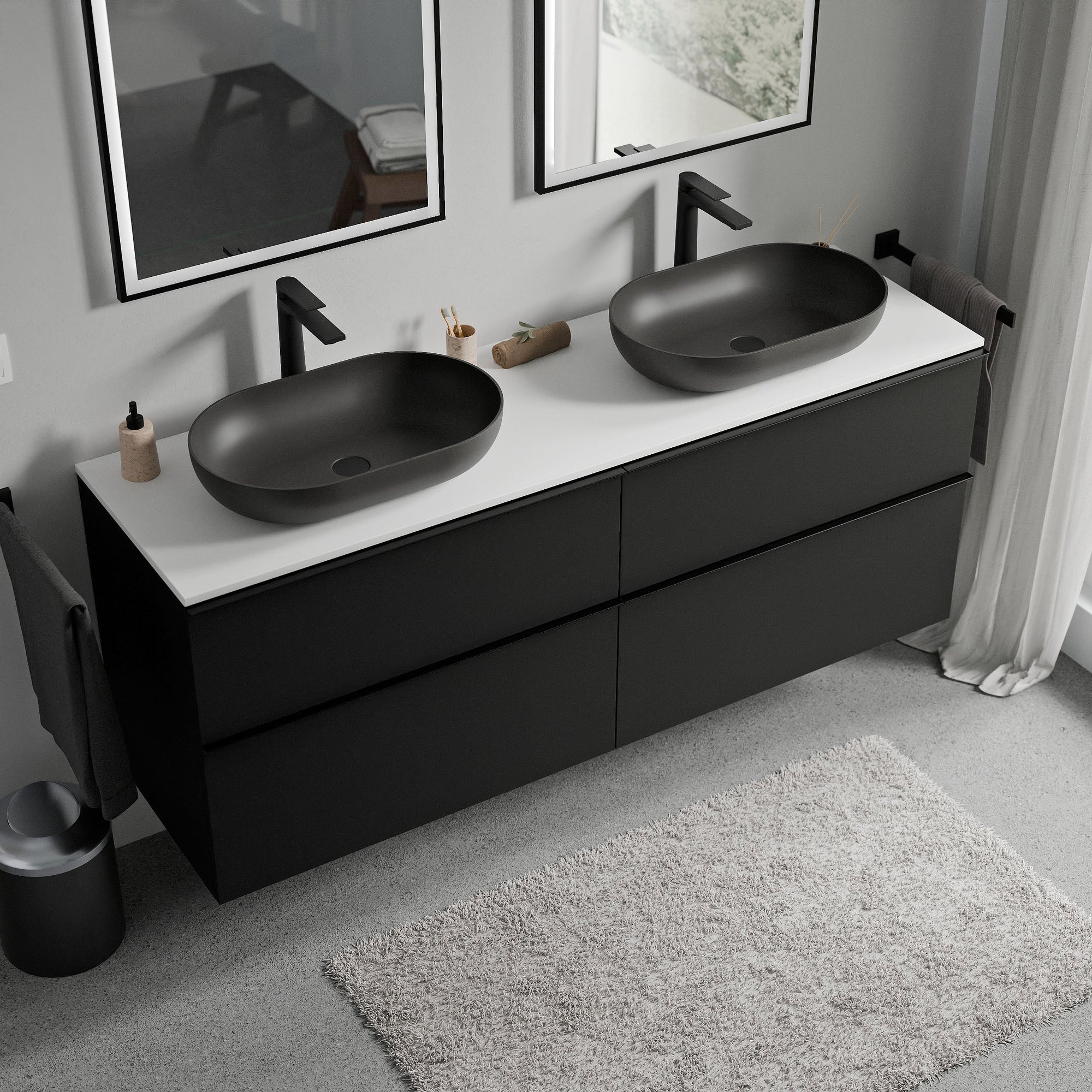 Meuble salle de bains LAVOA 160 cm