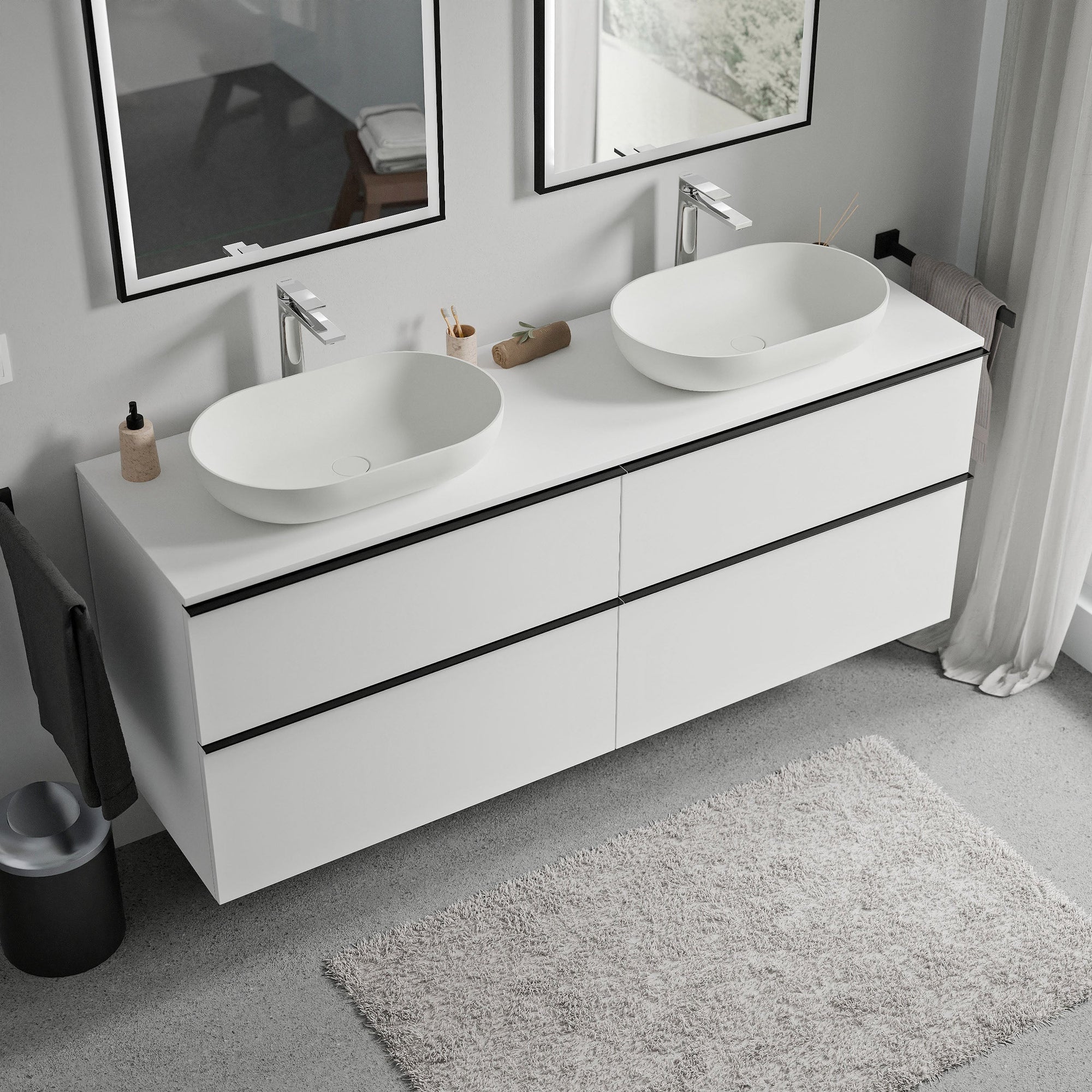 Meuble salle de bains LAVOA 160 cm
