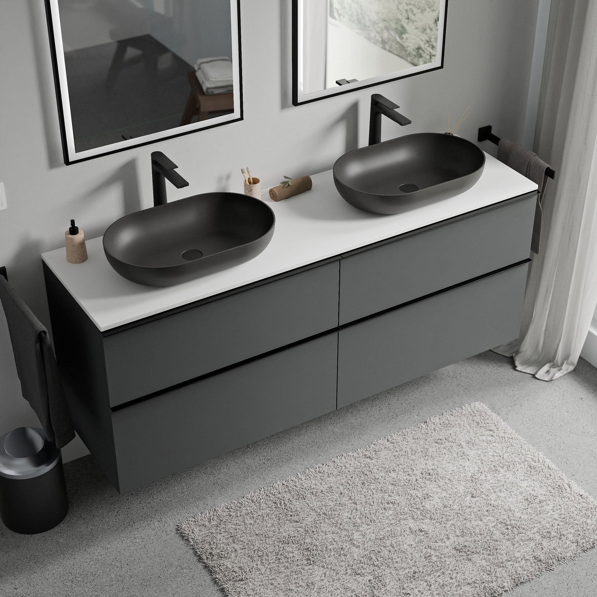 Meuble salle de bains LAVOA 160 cm