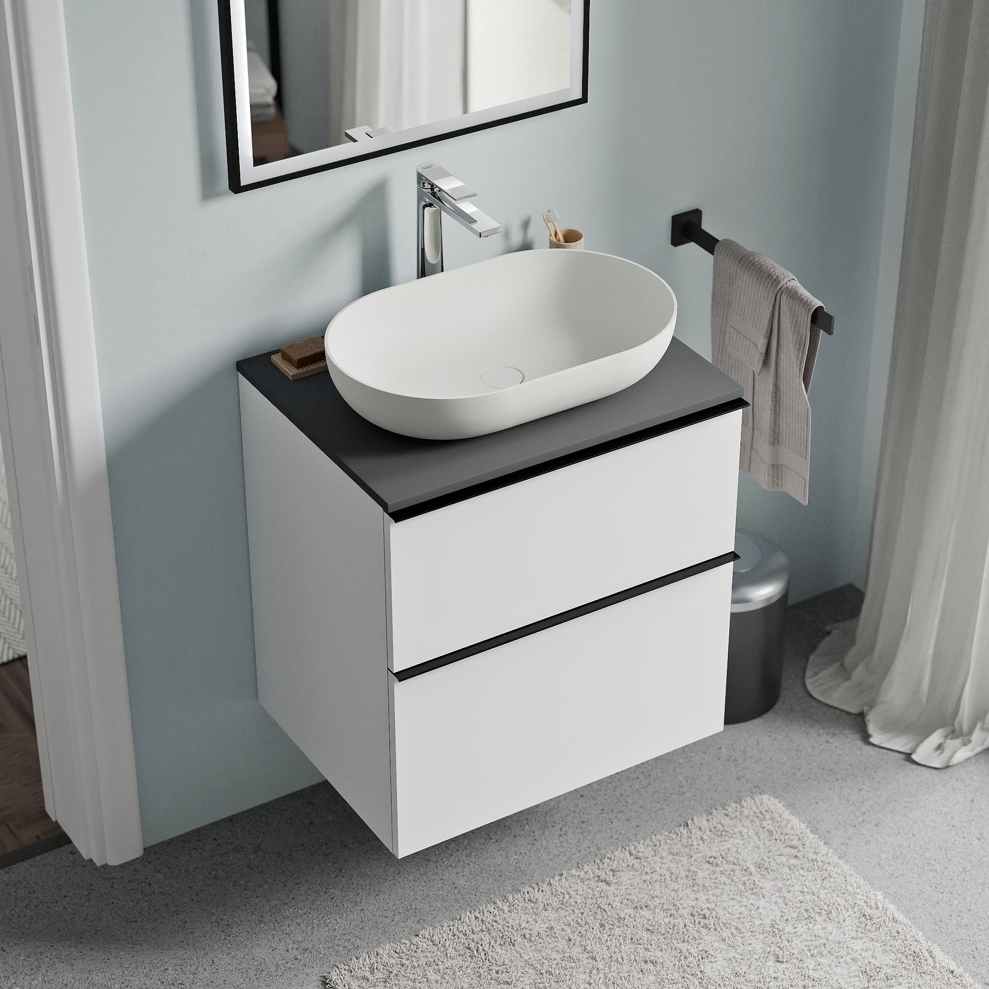 Meuble salle de bain LAVOA 60 cm