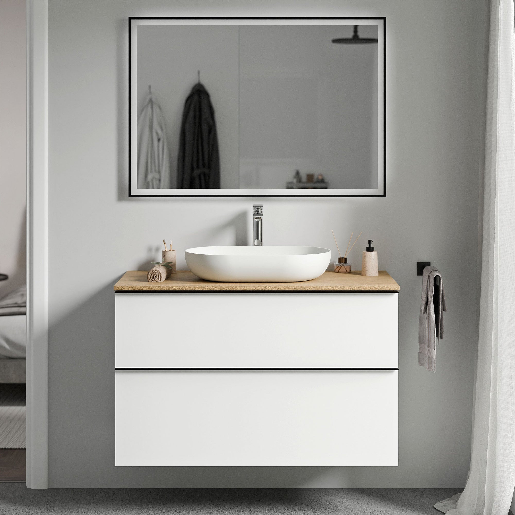 Meuble salle de bain LAVOA 100 cm