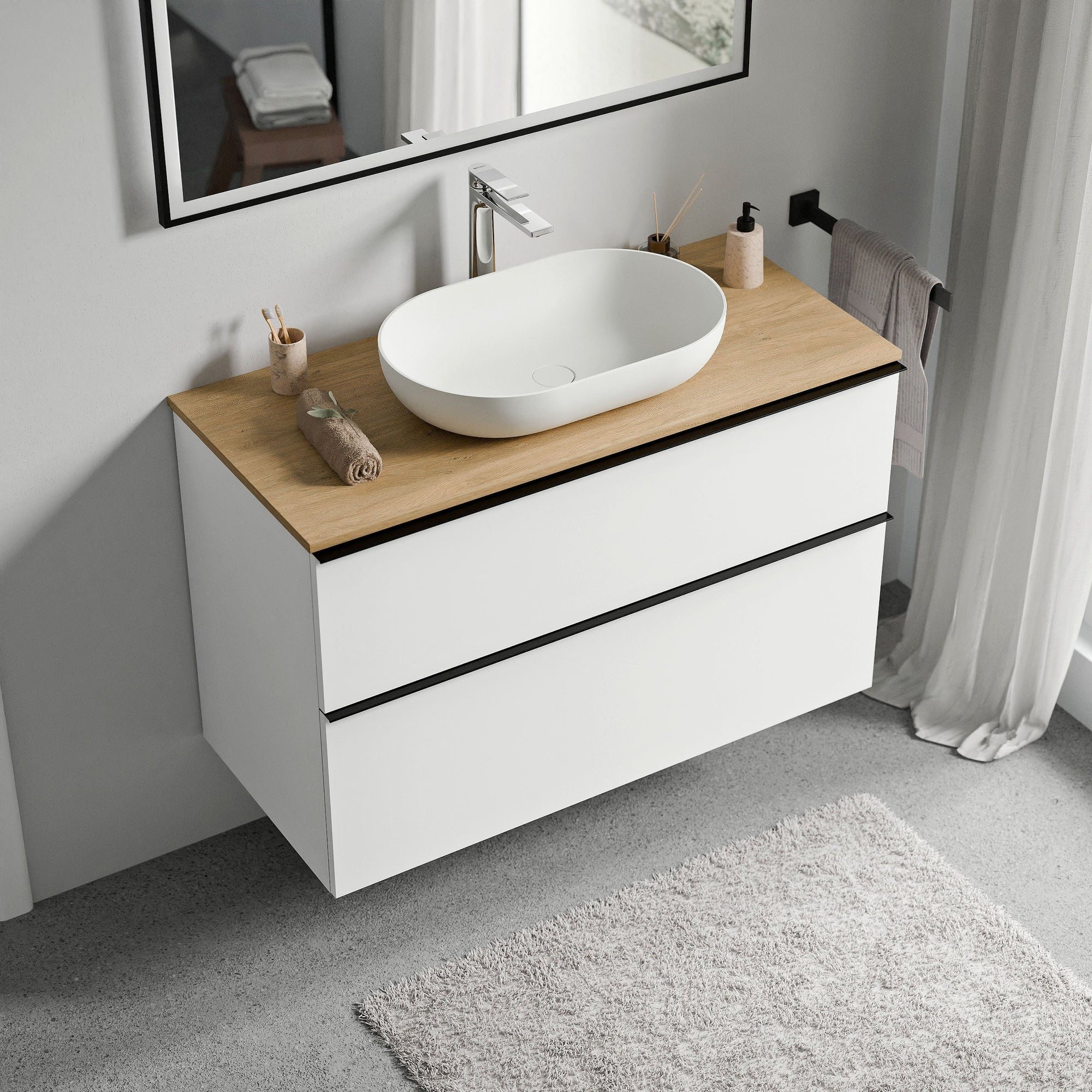 Meuble salle de bain LAVOA 80 cm