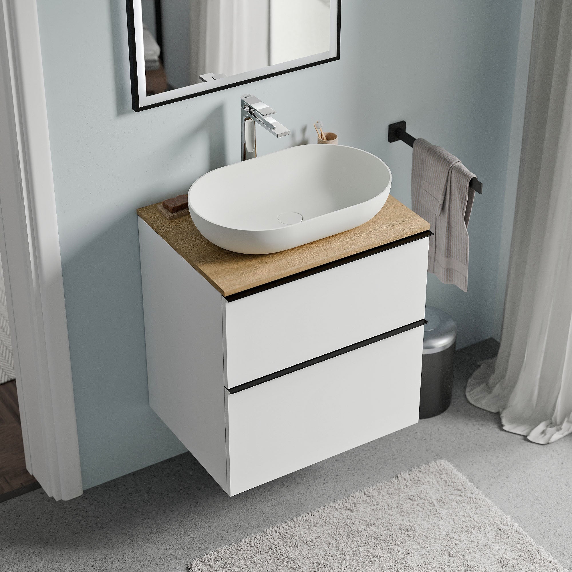 Meuble salle de bain LAVOA 60 cm