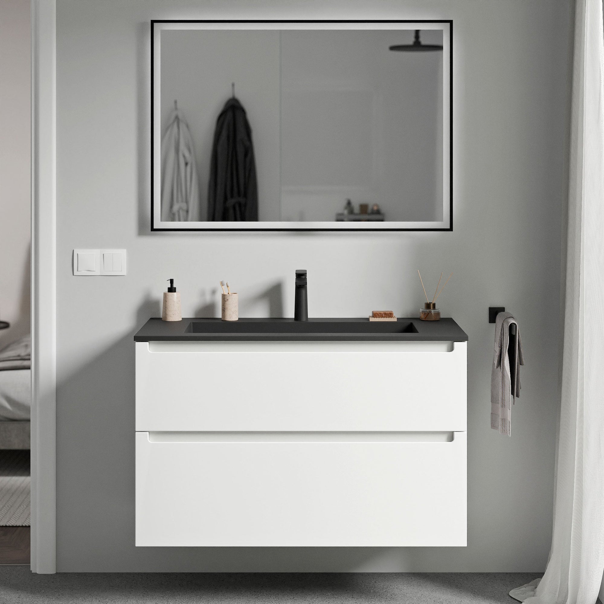 Meuble salle de bain VIREO 100 cm