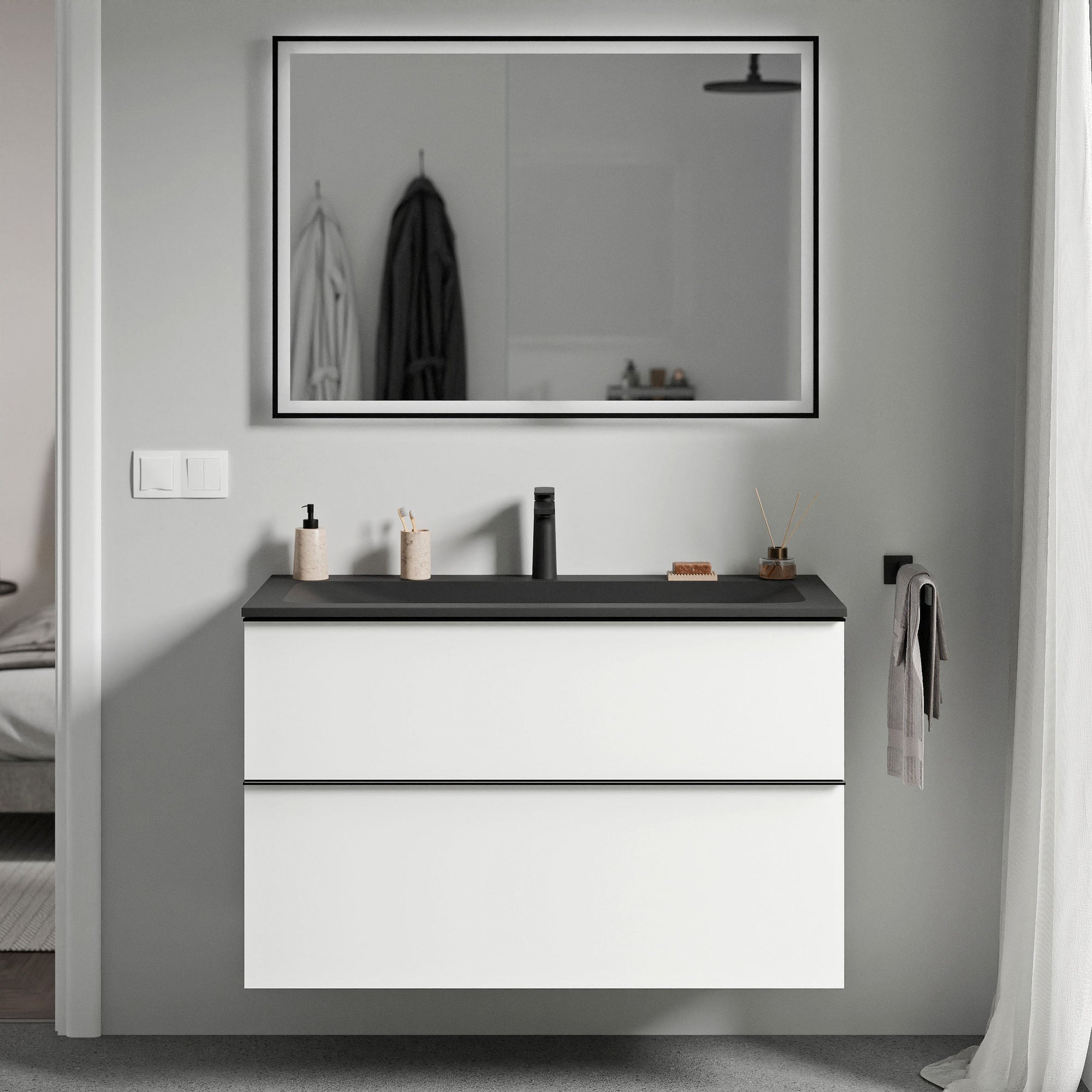 Meuble salle de bain LAVOA 100 cm