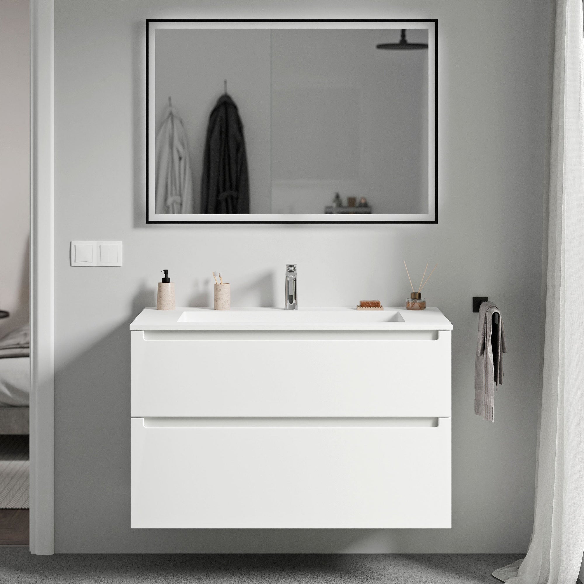Meuble salle de bain VIREO 100 cm