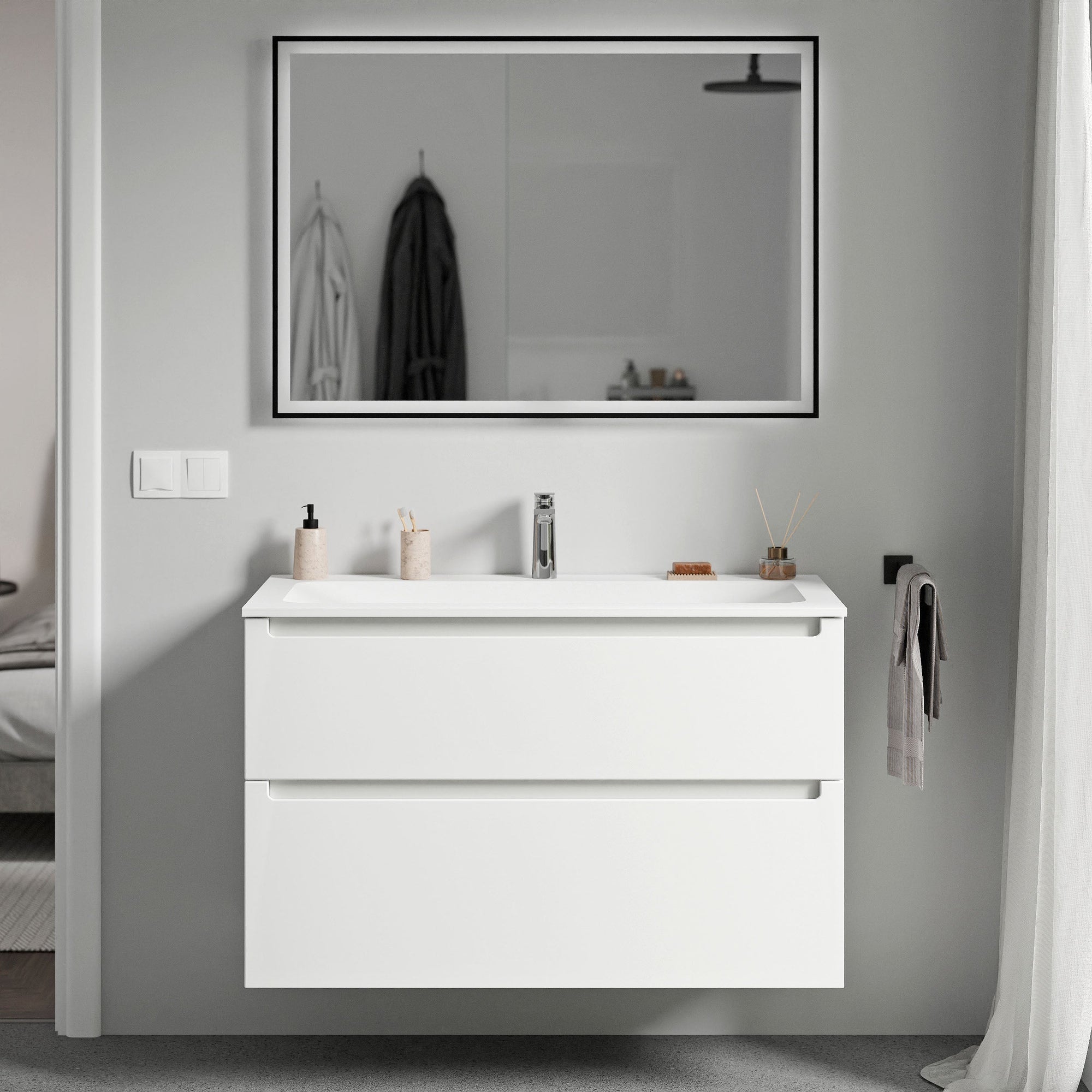 Meuble salle de bain VIREO 100 cm