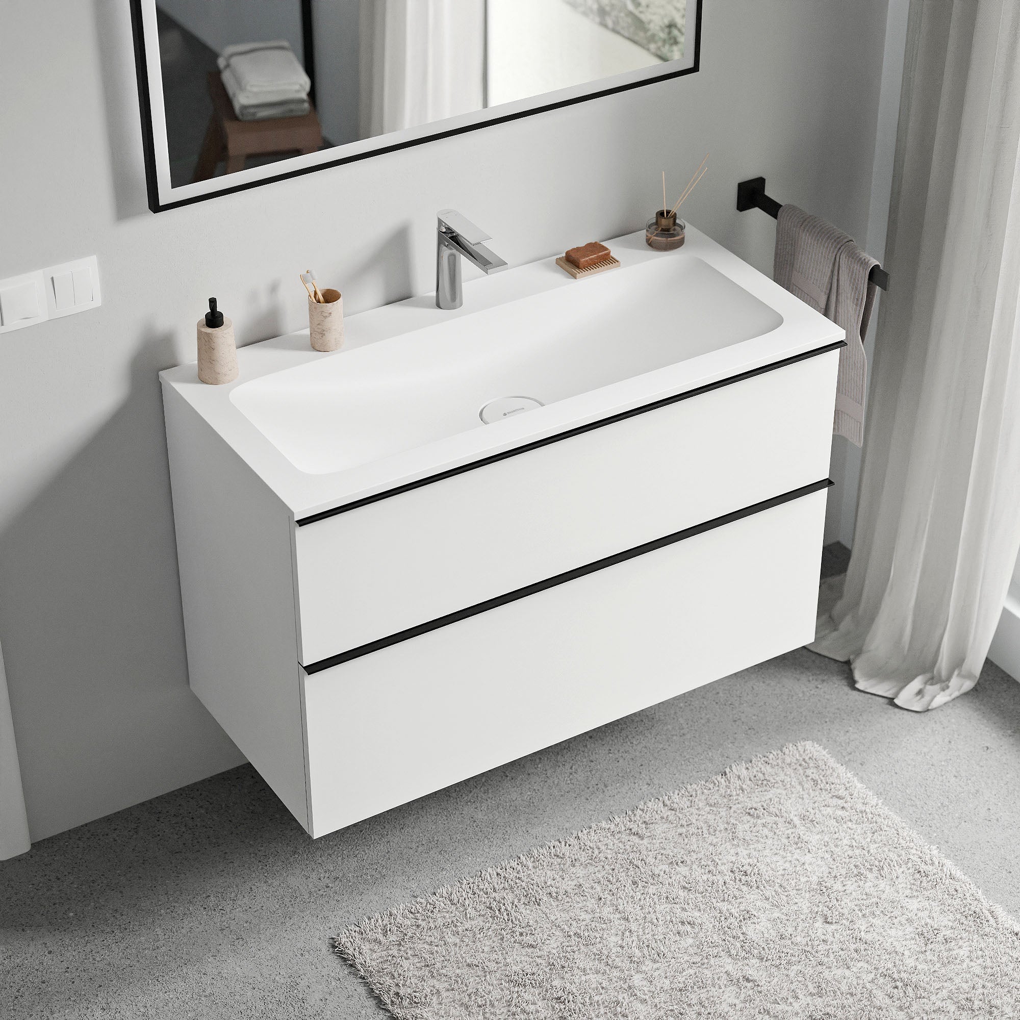 Meuble salle de bain LAVOA 100 cm