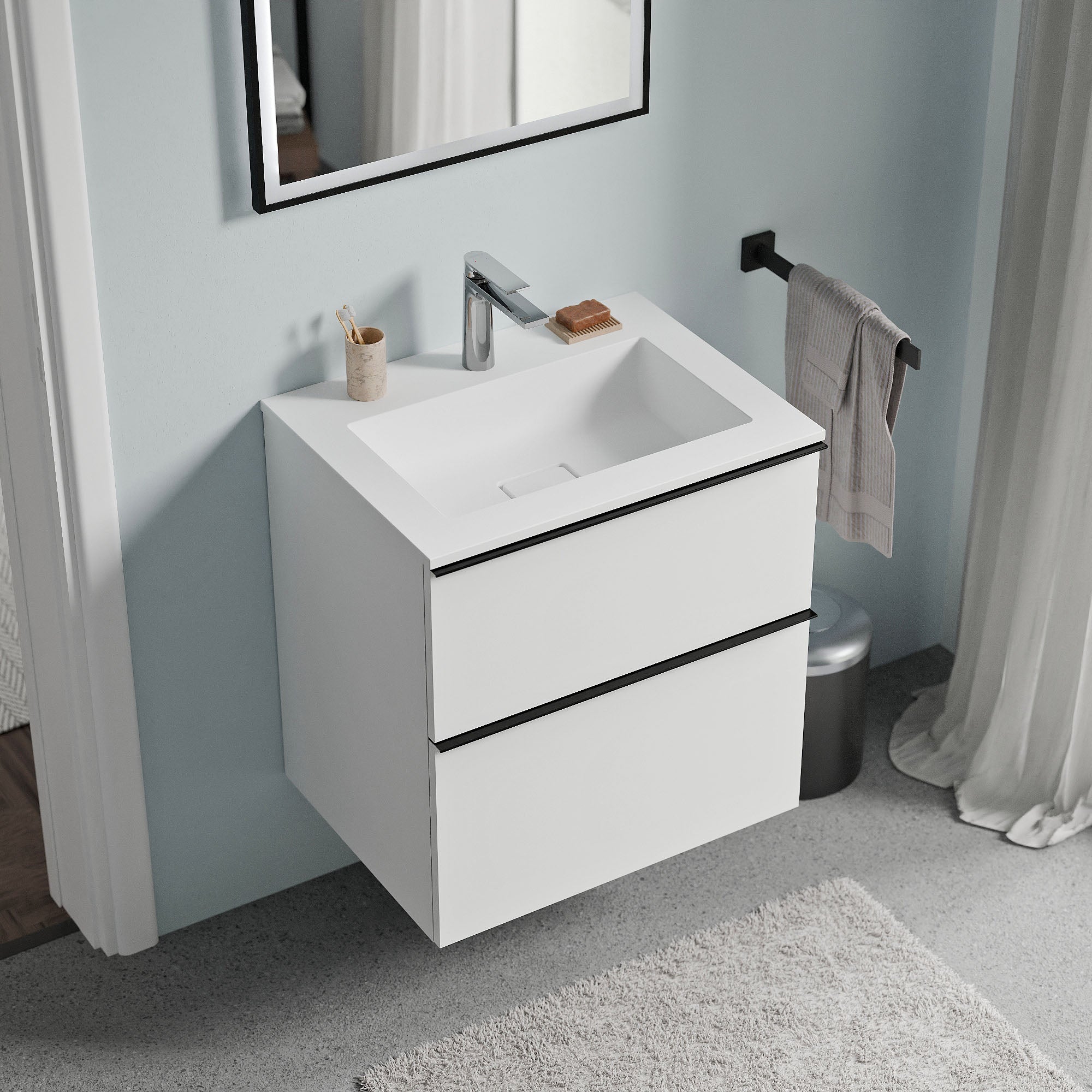 Meuble salle de bain LAVOA 60 cm