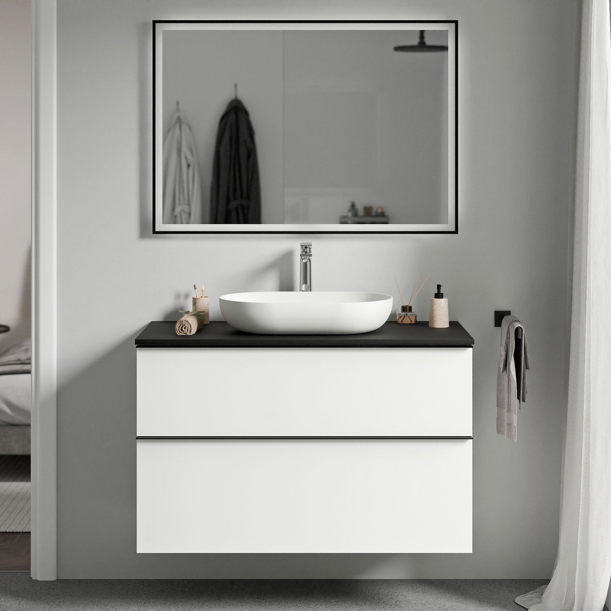 Meuble salle de bain LAVOA 100 cm