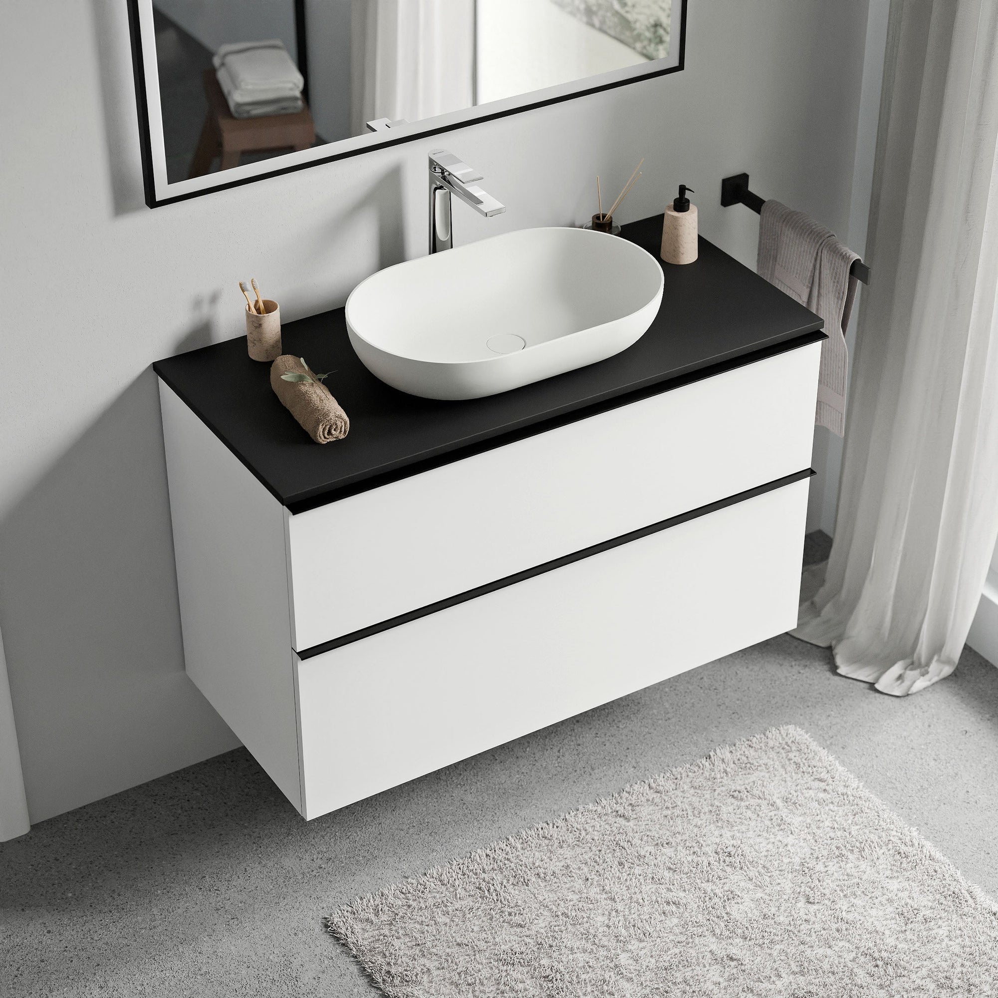 Meuble salle de bain LAVOA 100 cm