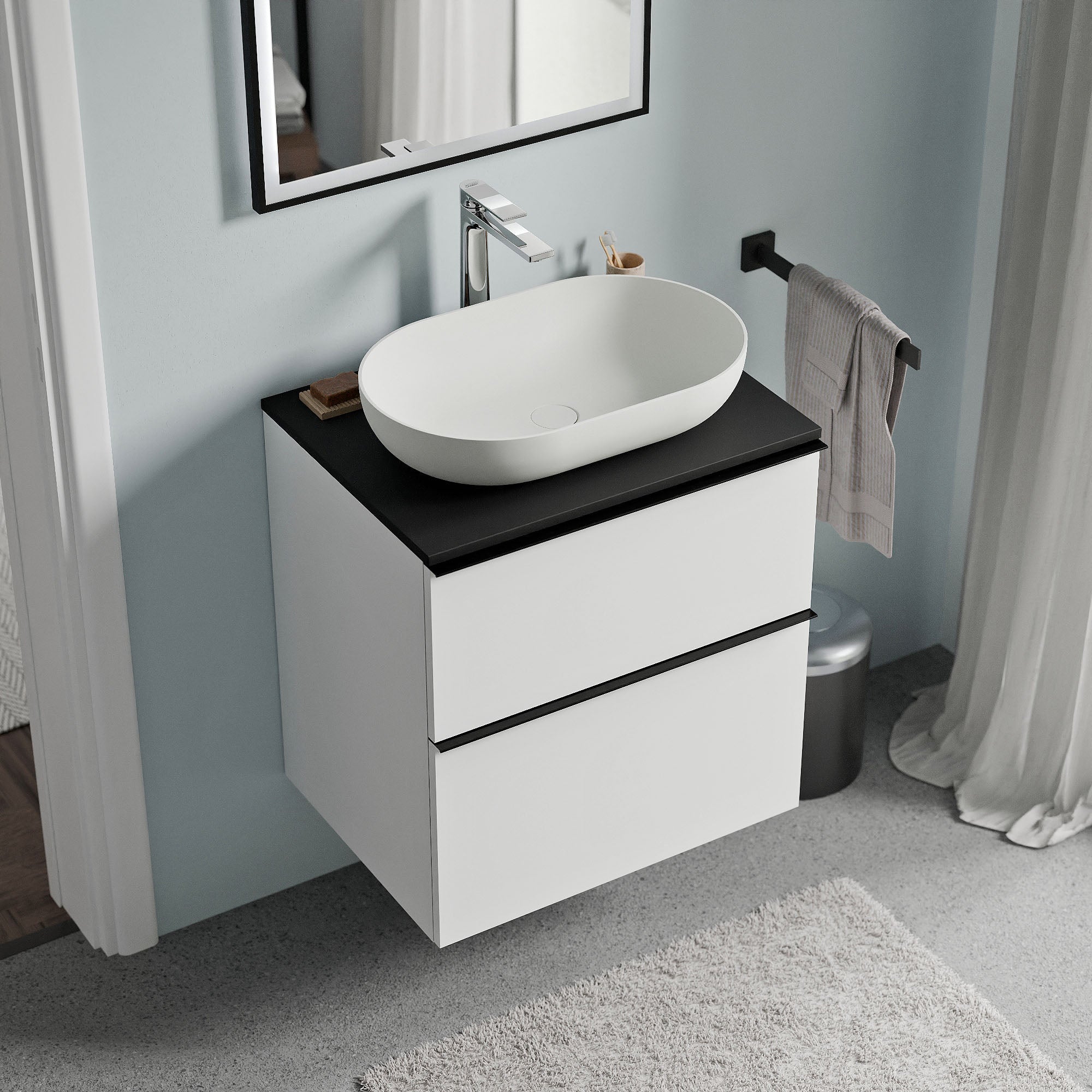 Meuble salle de bain LAVOA 60 cm