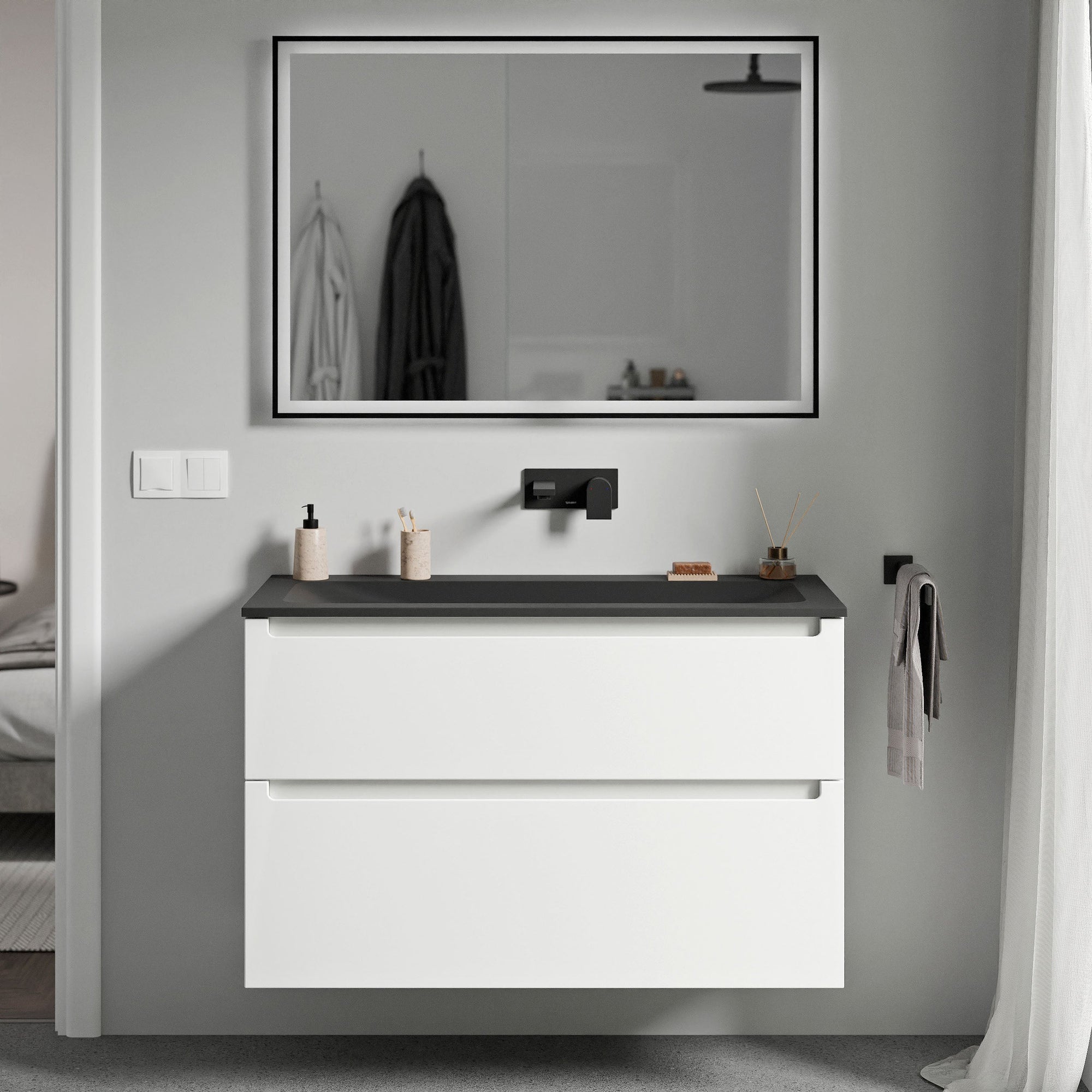 Meuble salle de bain VIREO 100 cm