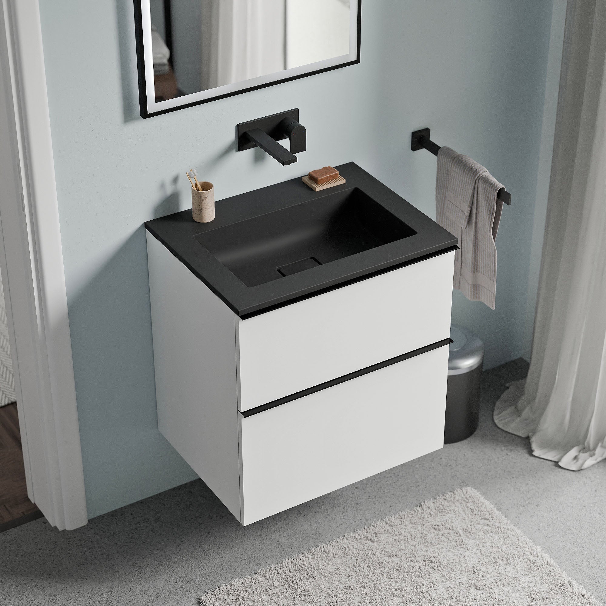 Meuble salle de bain LAVOA 60 cm