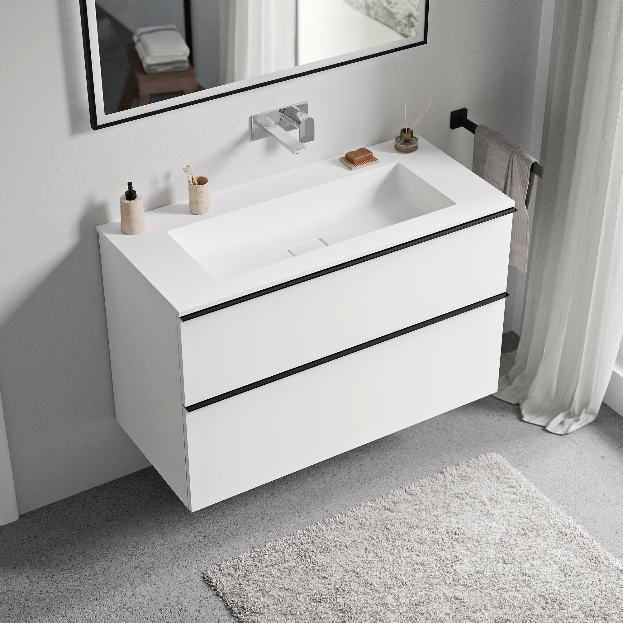 Meuble salle de bain LAVOA 100 cm