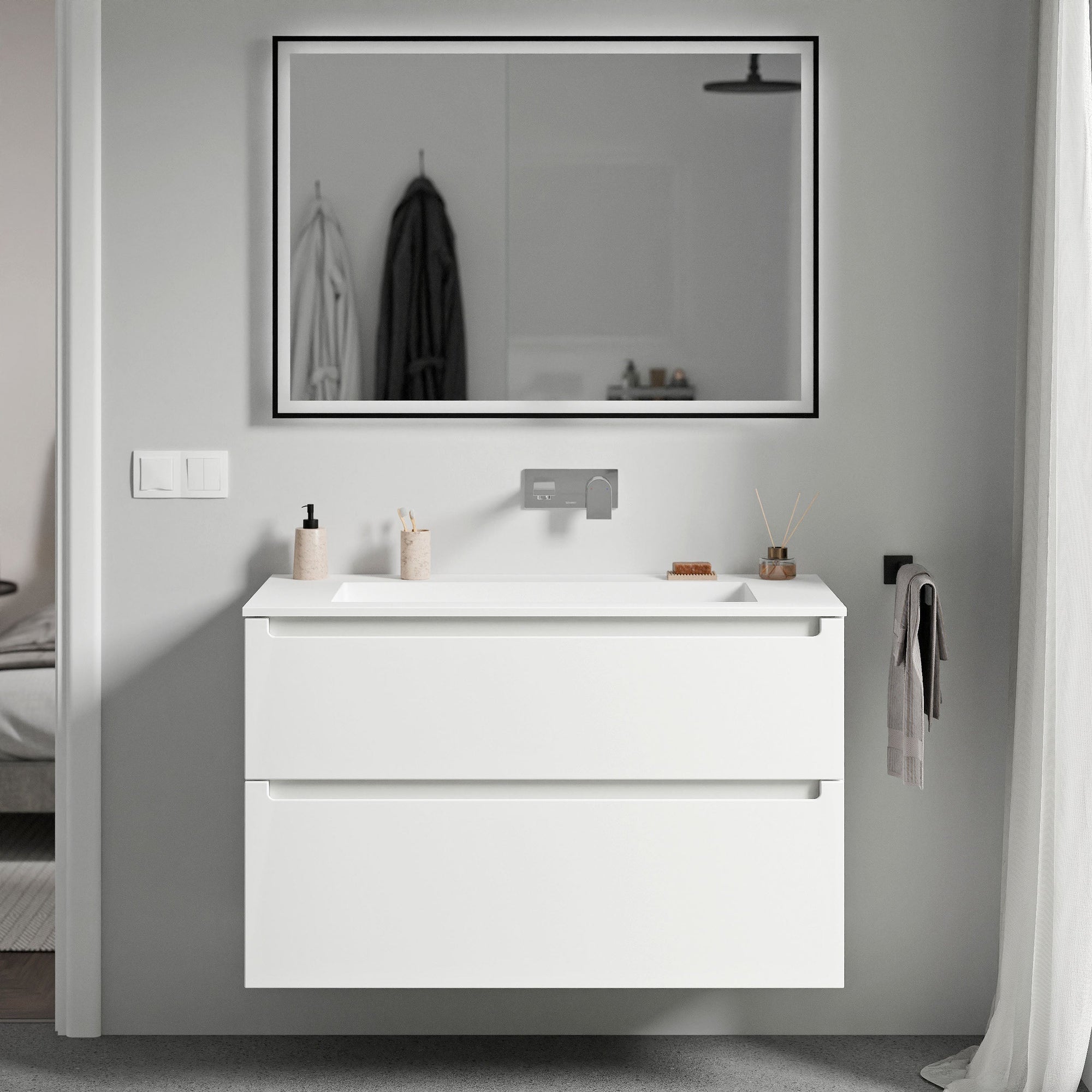 Meuble salle de bain VIREO 100 cm