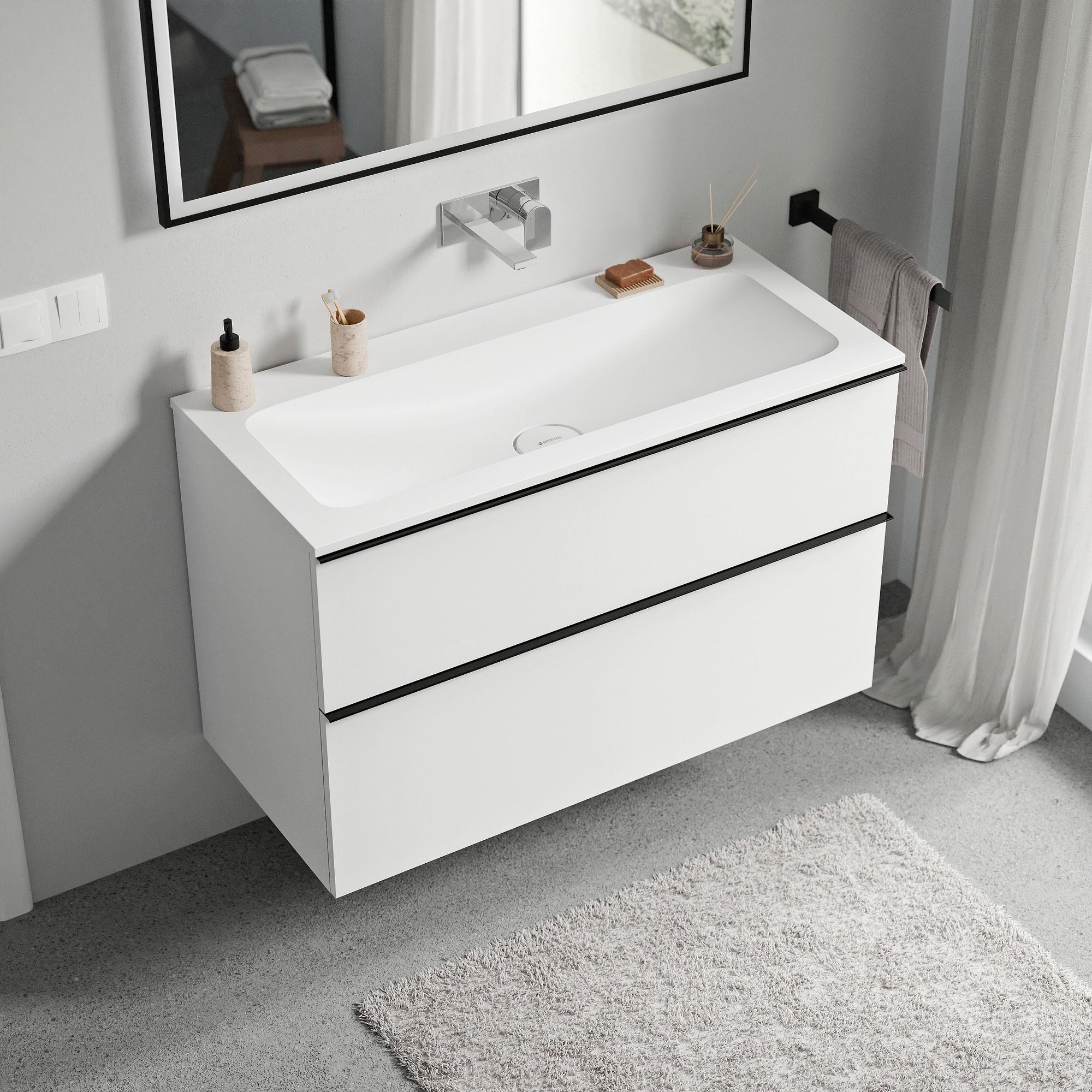 Meuble salle de bain LAVOA 100 cm