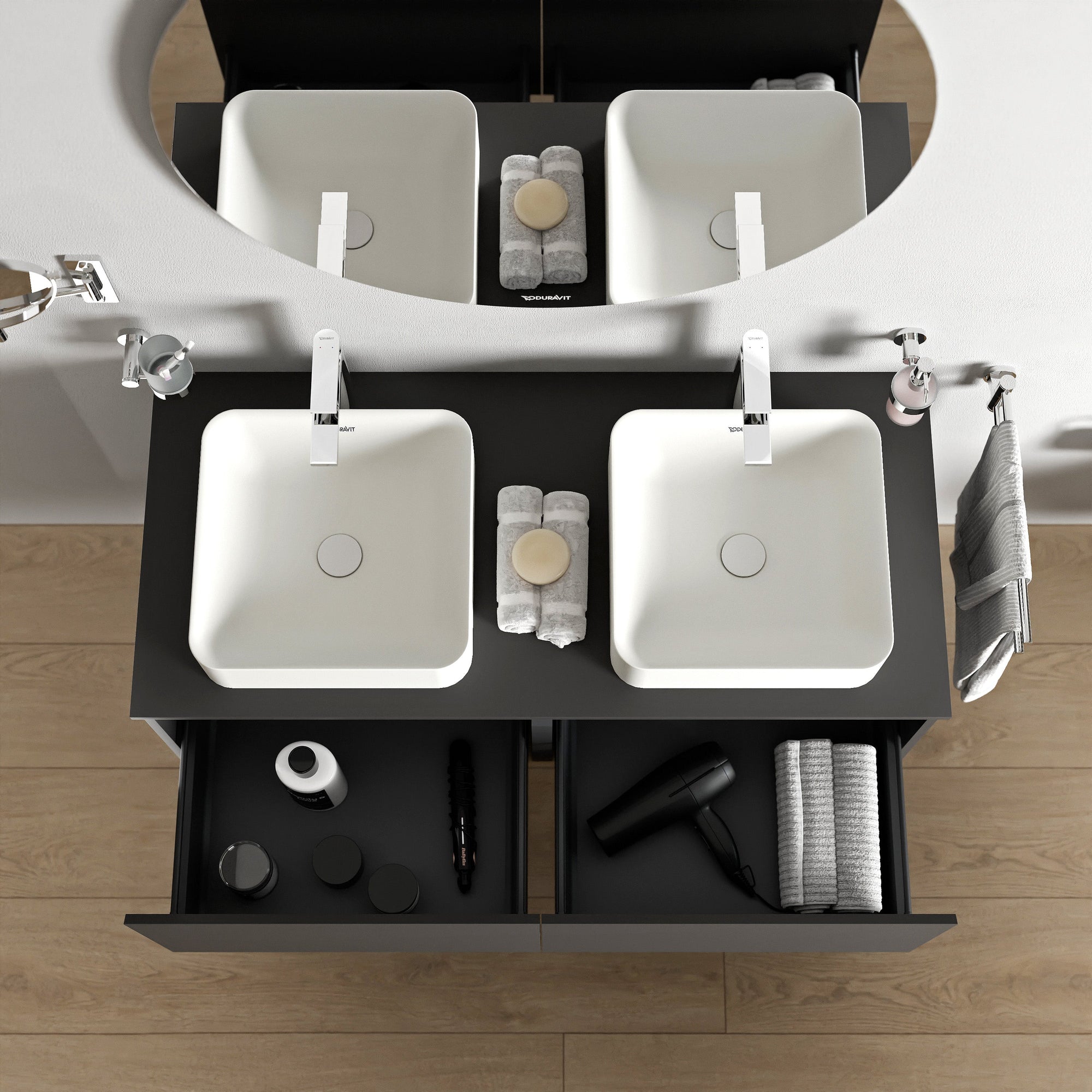 Duravit Vellora Meuble sous-vasque sur console 120 cm