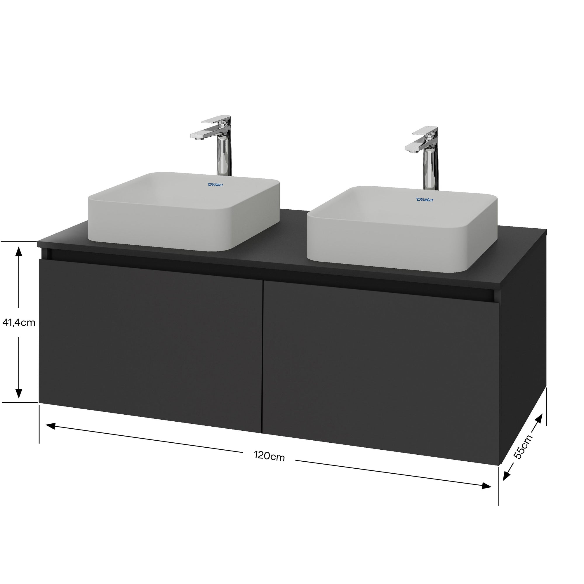 Duravit Vellora Meuble sous-vasque sur console 120 cm