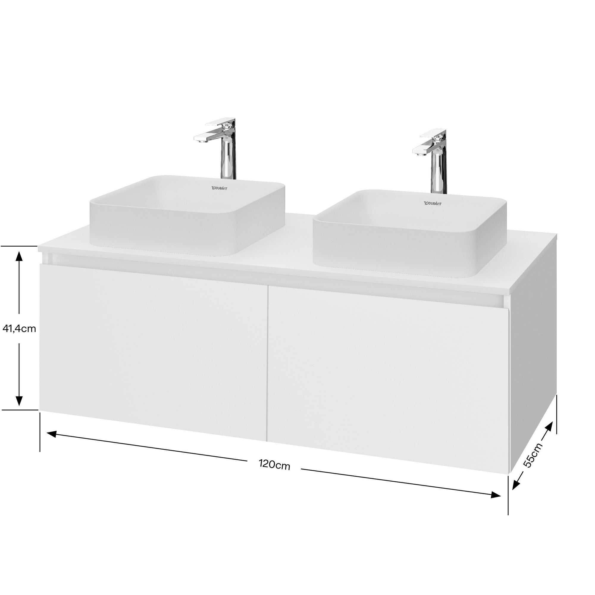 Duravit Vellora Meuble sous-vasque sur console 120 cm