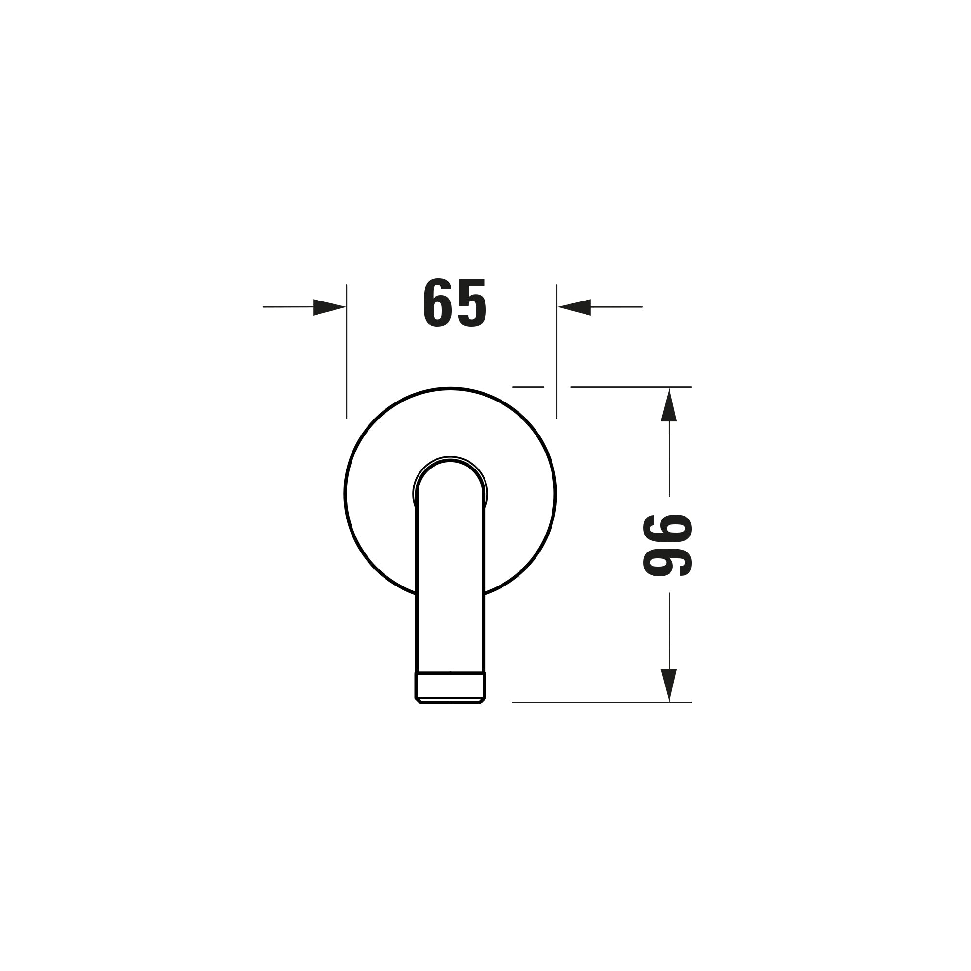 Robinetterie de douche encastrée Duravit DuraVelez