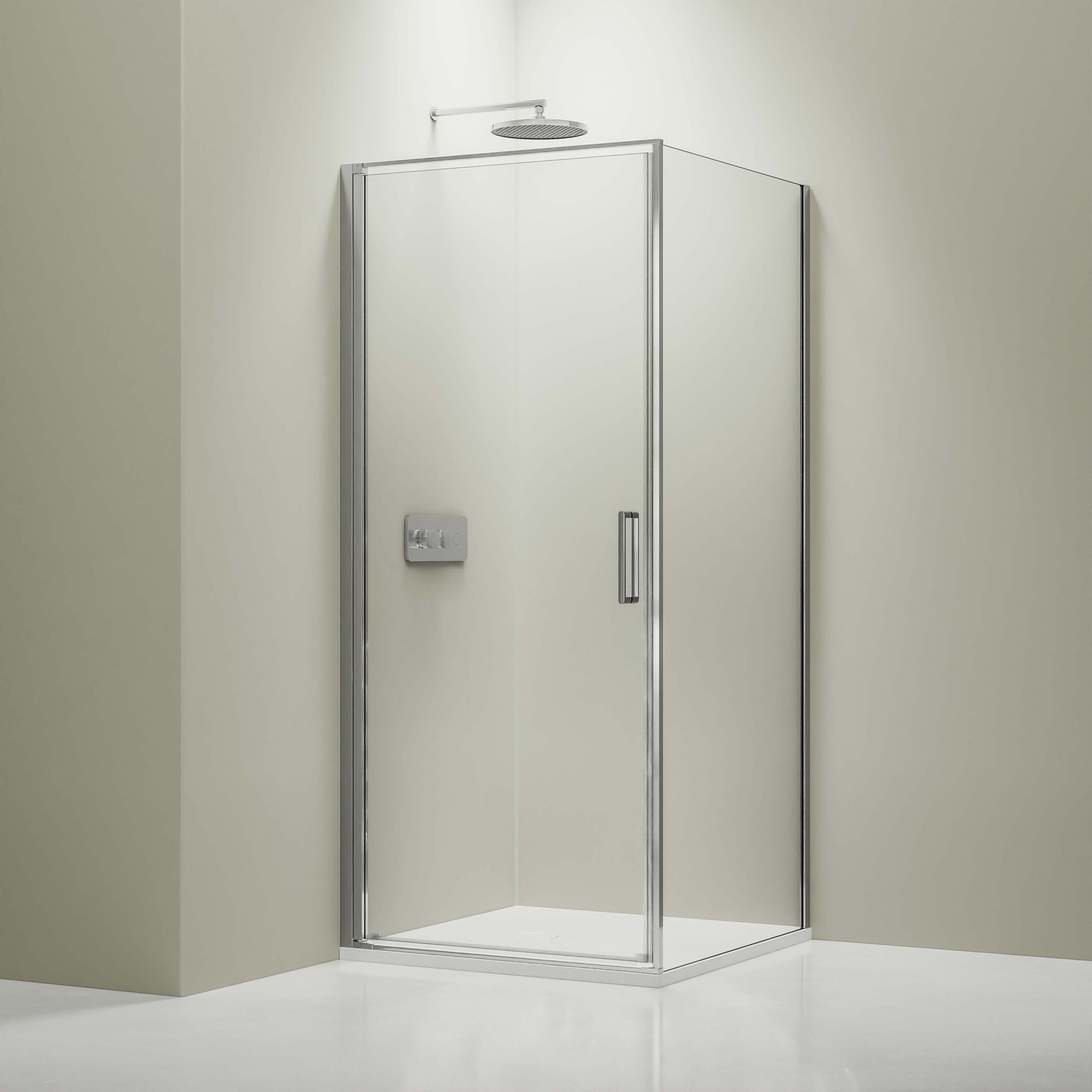 Douche d'angle avec porte pivotante NT416