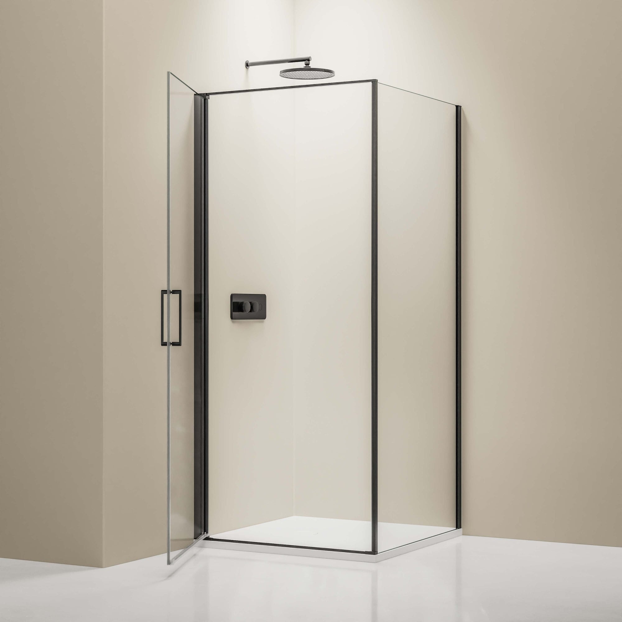 Douche d'angle avec porte pivotante NT416
