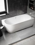Baignoire d'angle semi-îlot LENA CORNER