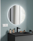 Ensemble de meubles de salle de bains KONDA 50 cm avec lavabo en résine minérale