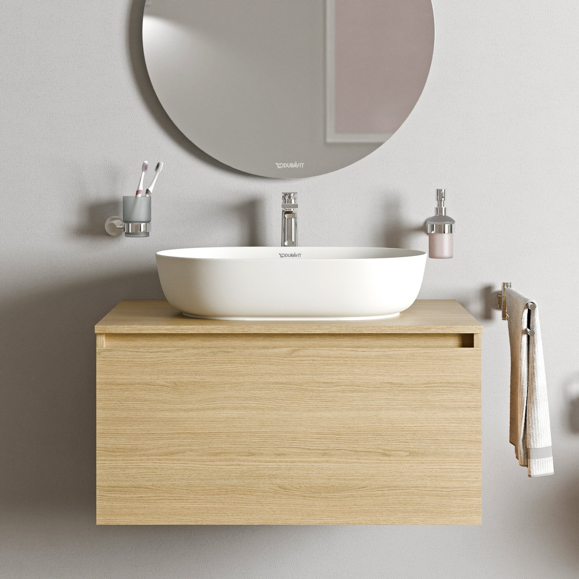 Duravit Vellora Meuble sous-lavabo sur console 80 cm