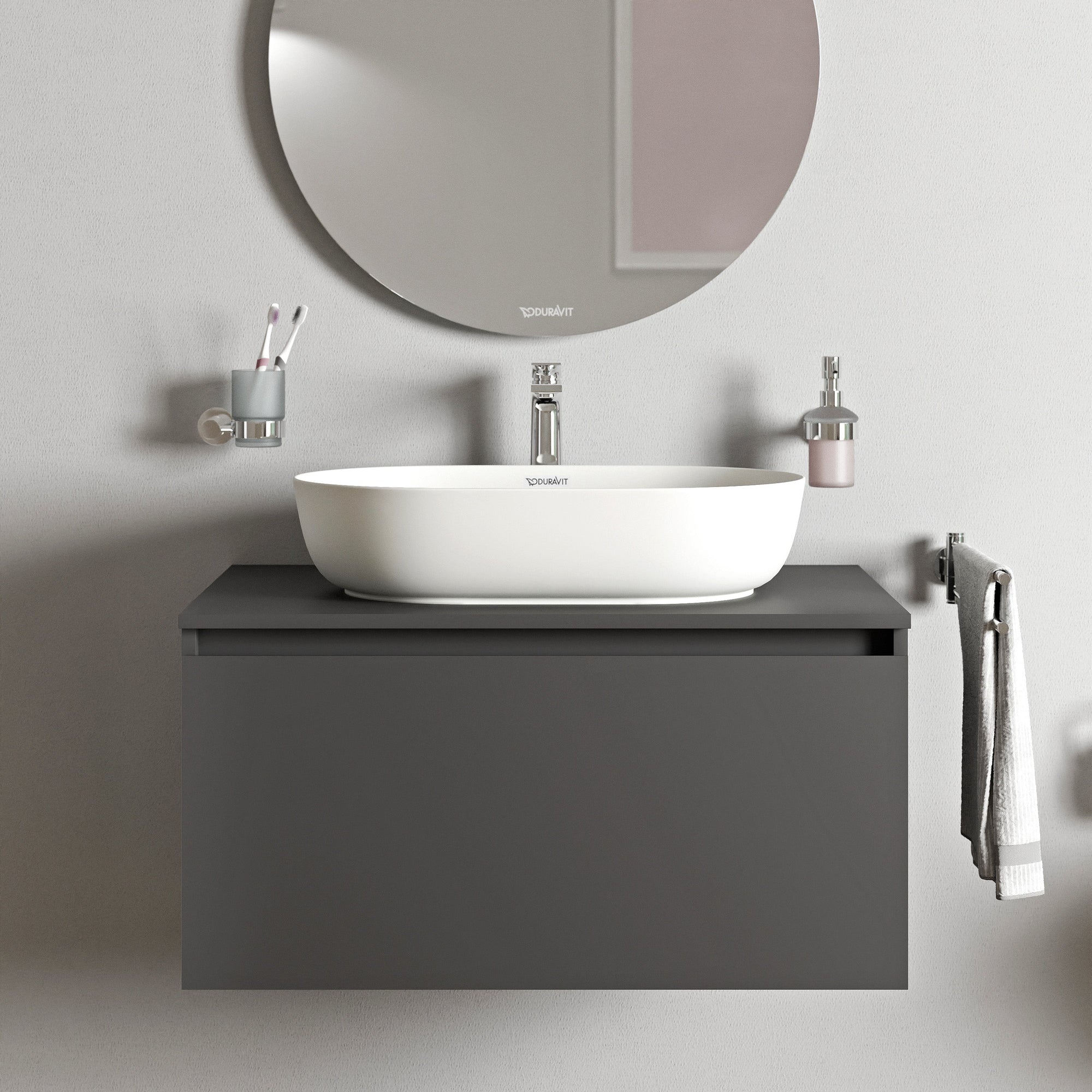 Duravit Vellora Meuble sous-lavabo sur console 80 cm