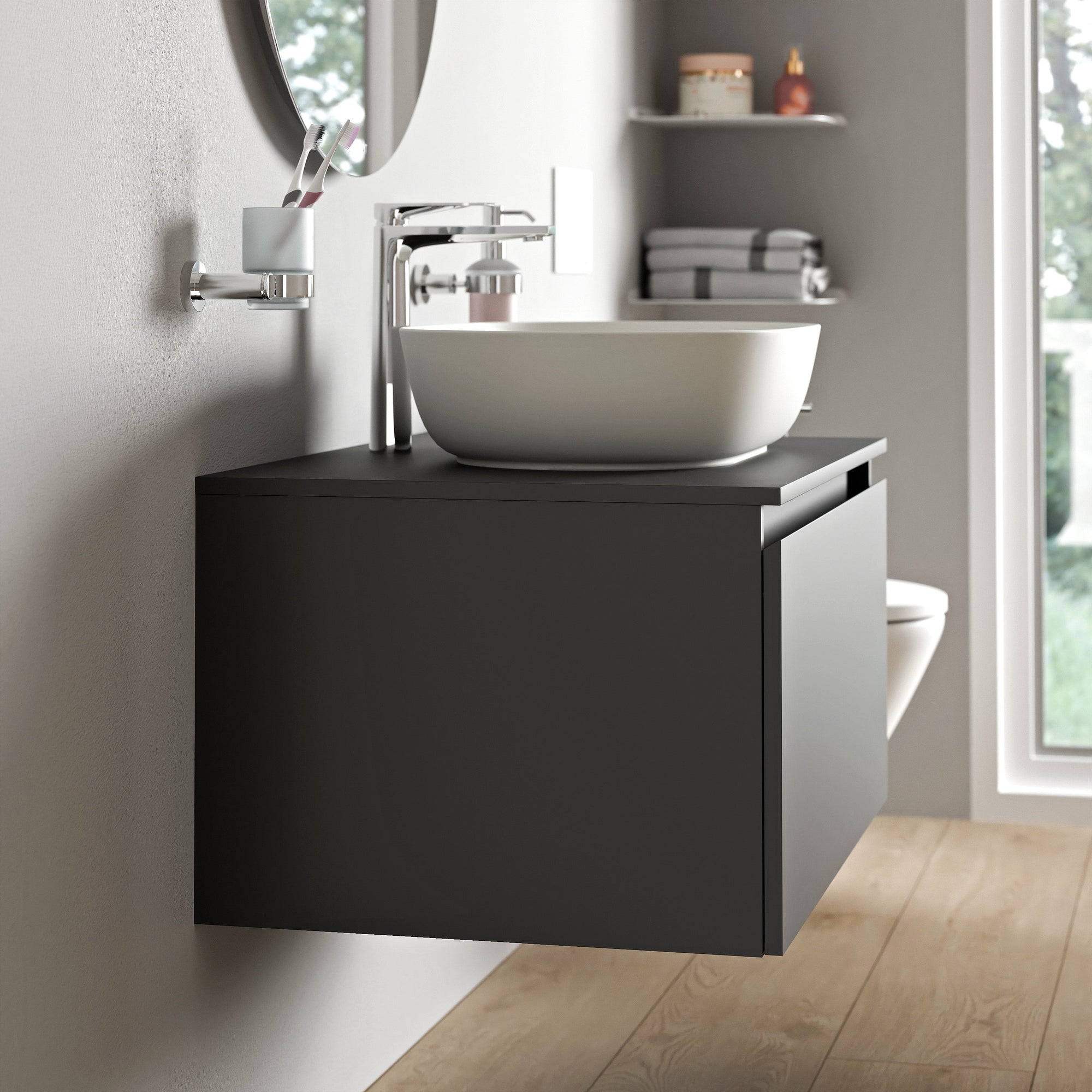 Duravit Vellora Meuble sous-lavabo sur console 80 cm
